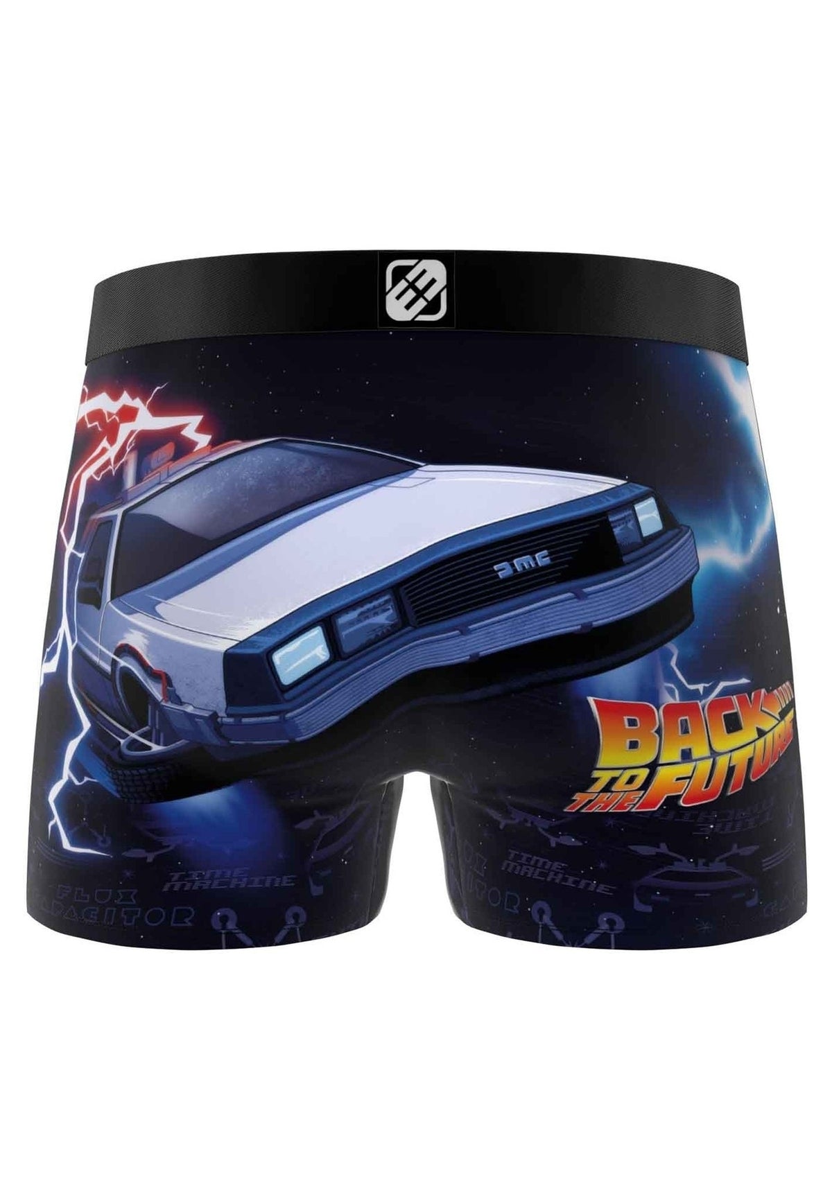 BOXER FREEGUN DELOREAN BACK TO THE FUTURE STANDARD LENGHT TRUNK