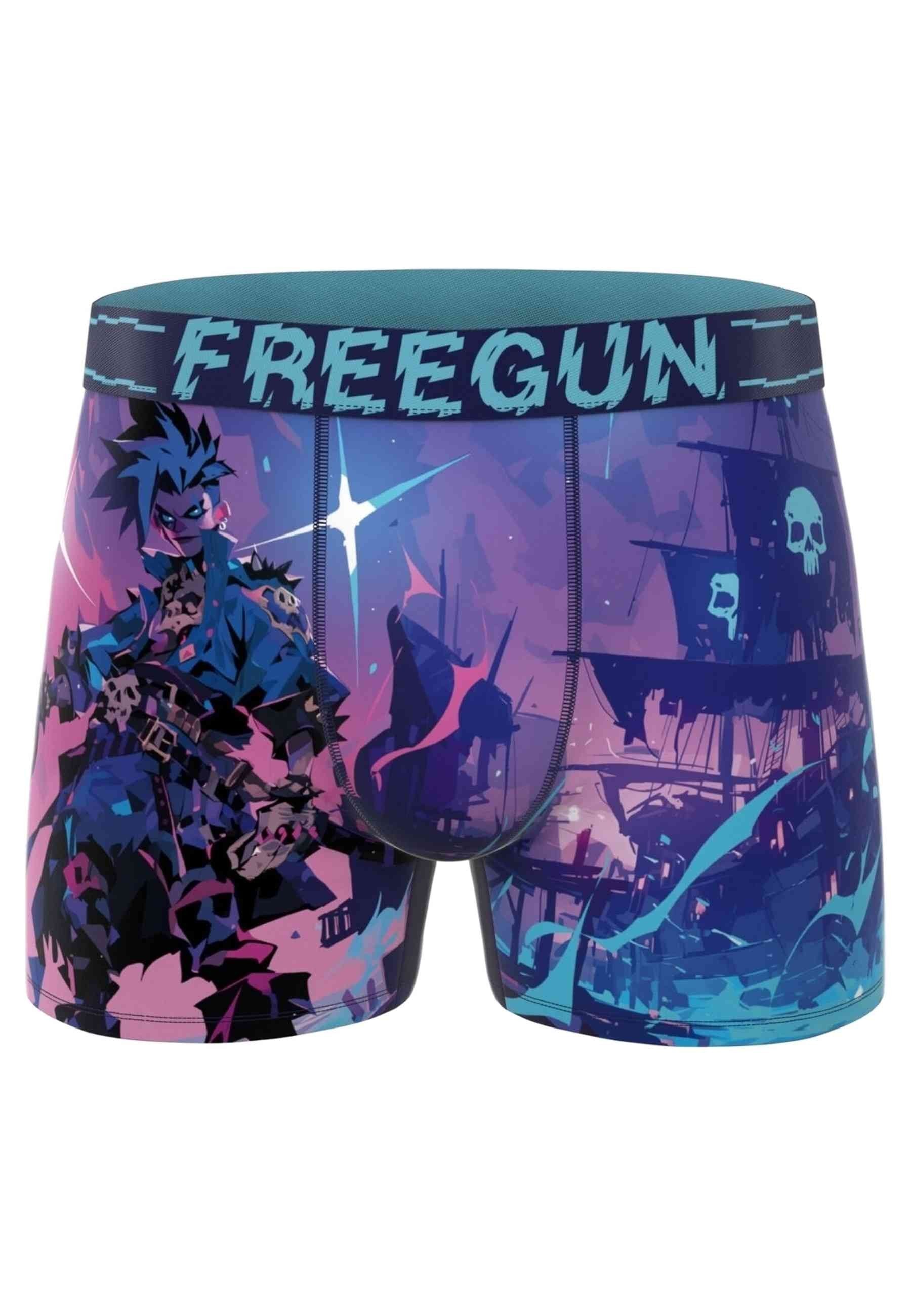 BOXER FREEGUN MORADO PIRATA STANDARD LENGHT TRUNK