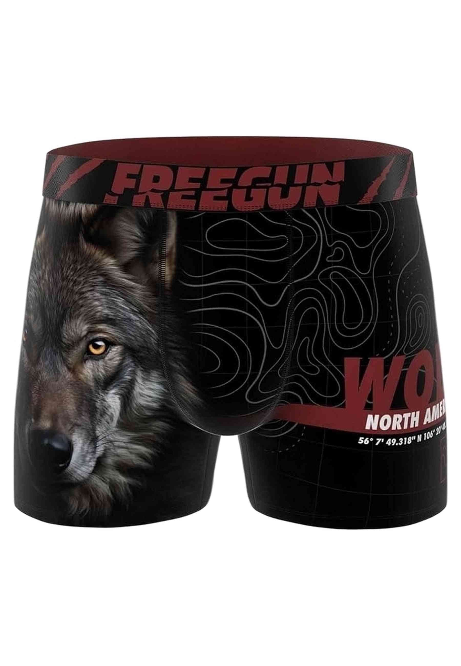BOXER FREEGUN NEGRO LOBO STANDARD LENGHT TRUNK