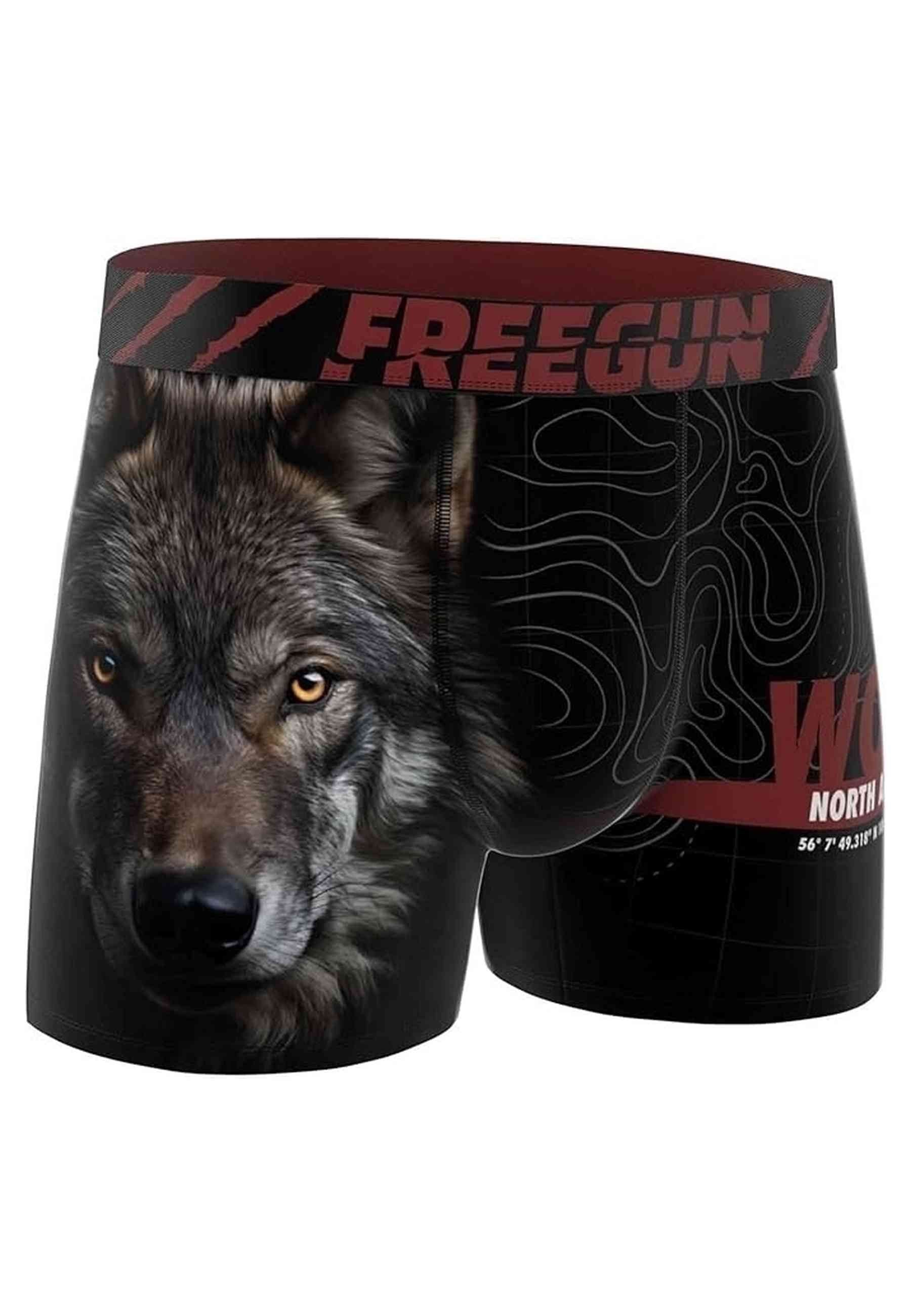 BOXER FREEGUN NEGRO LOBO STANDARD LENGHT TRUNK