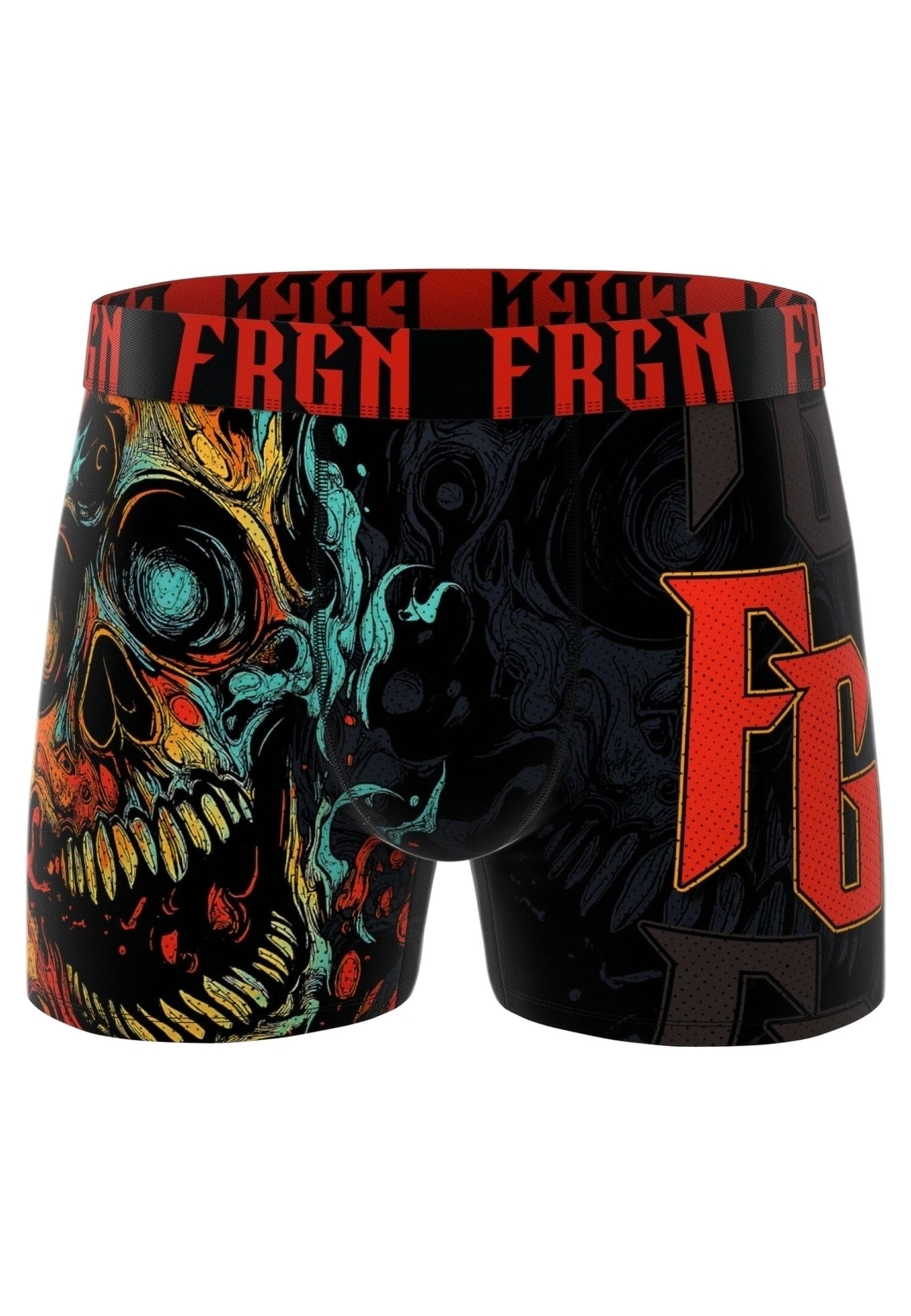 BOXER FREEGUN NEGRO SKULL SKU STANDARD LENGTH TRUNK