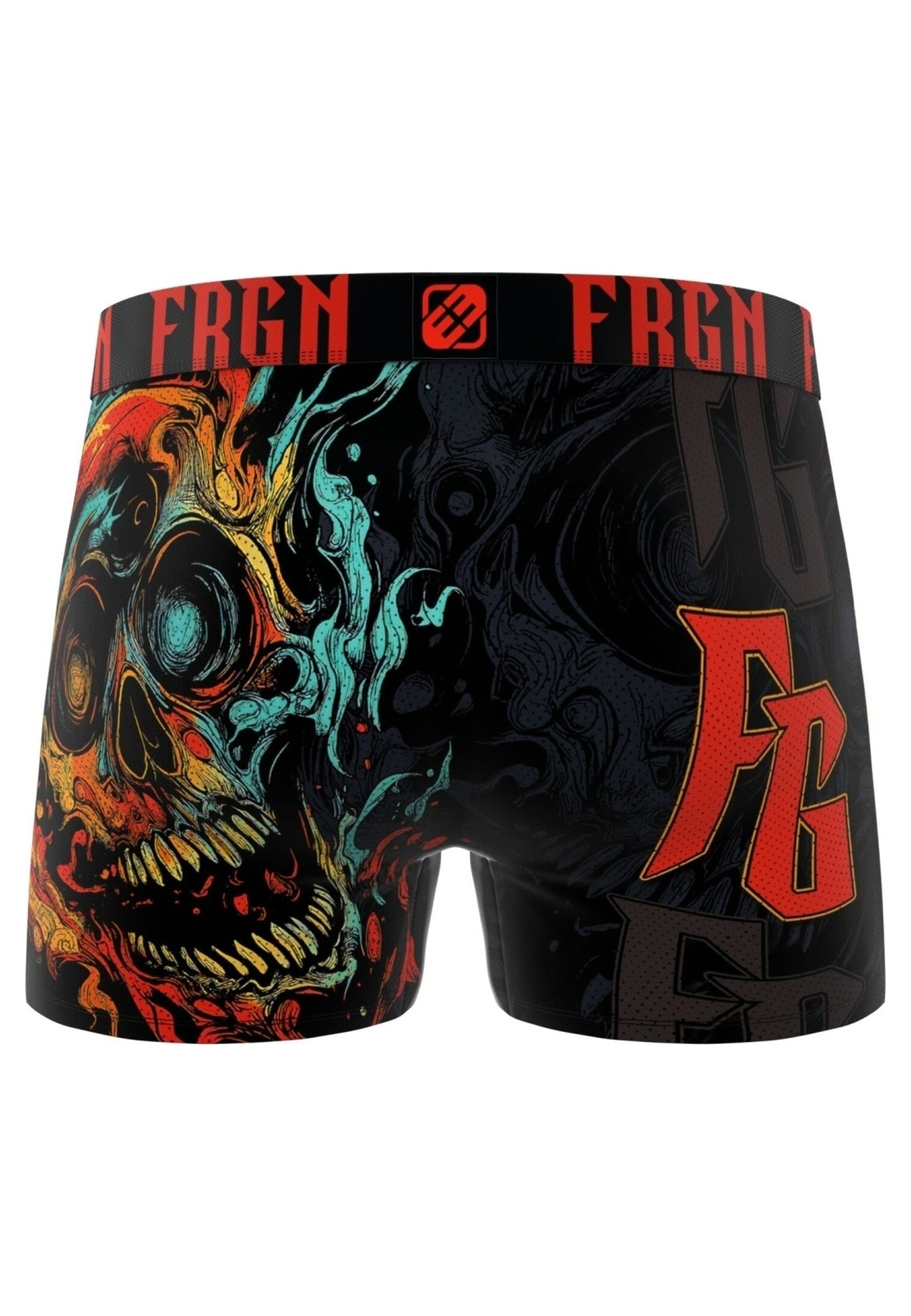 BOXER FREEGUN NEGRO SKULL SKU STANDARD LENGTH TRUNK