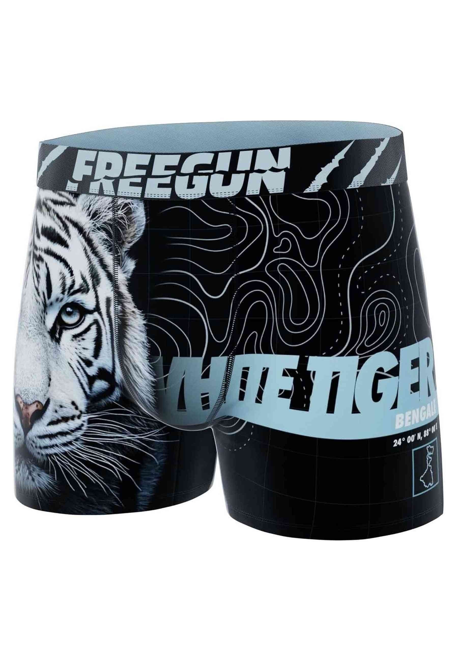 BOXER FREEGUN NEGRO WHITE TIGER WHI STANDARD LENGTH TRUNK