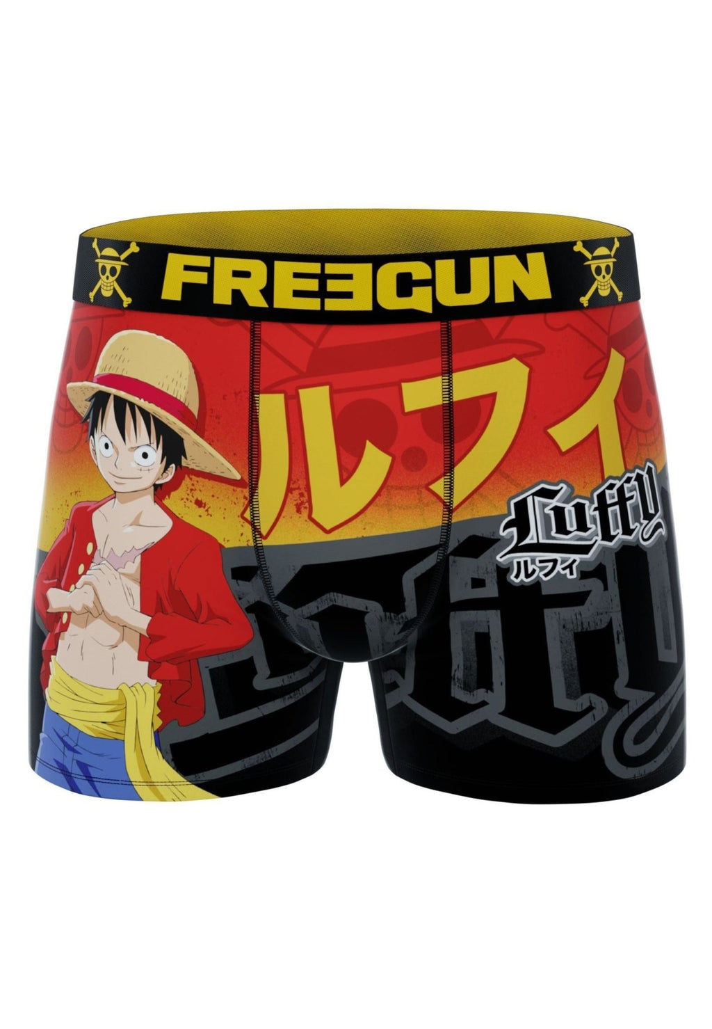 BOXER FREEGUN ONE PIECE LUFFY OP5 MON STANDARD LENGHT BRIEF - AREA ZERO