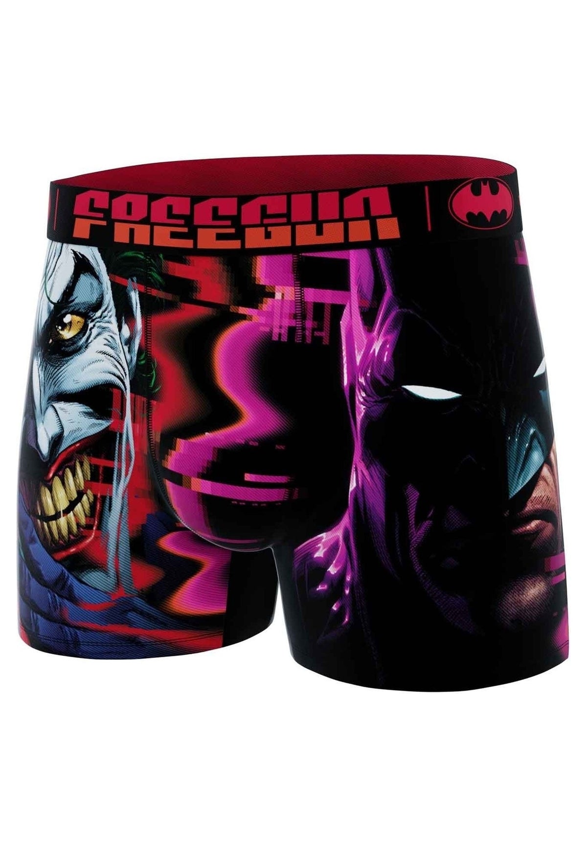 BOXER FREEGUN ROJO JOKER & BATMAN STANDARD LENGHT TRUNK