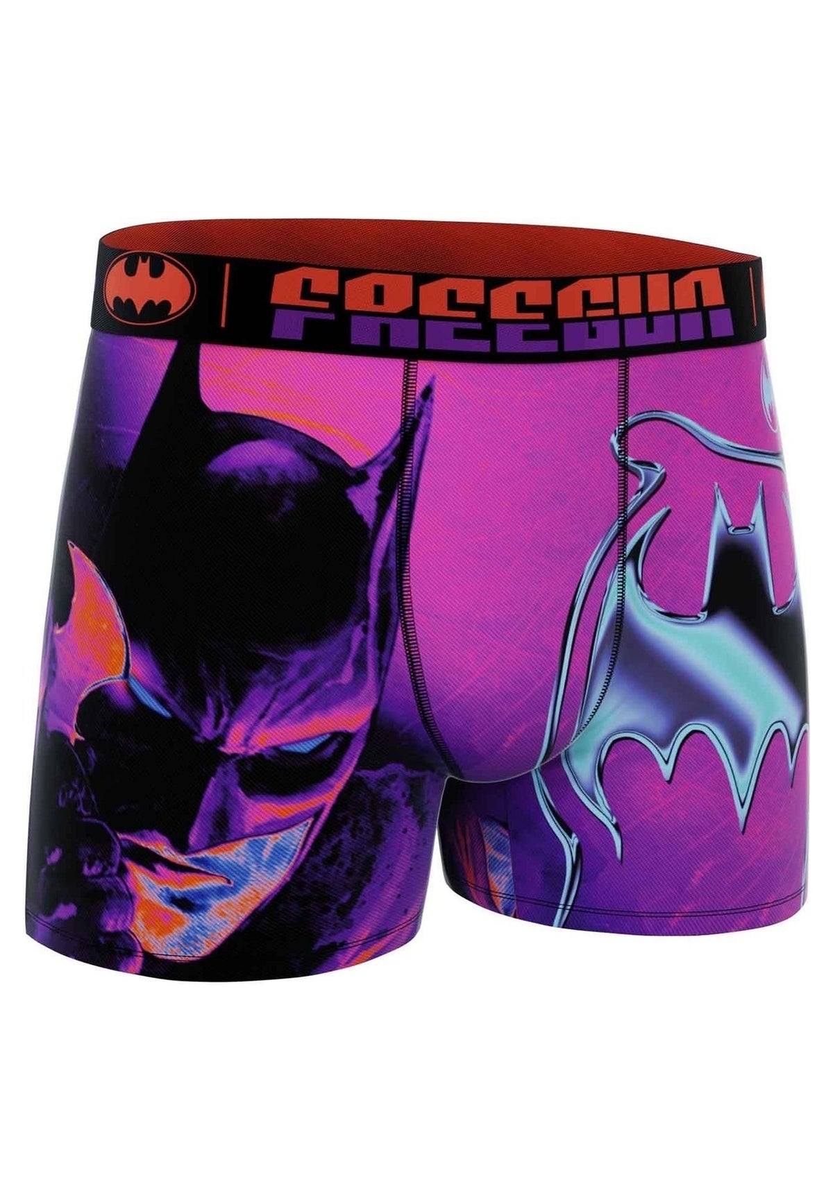 BOXER FREEGUN ROSA BATMAN LIQUID LOGO STANDARD LENGHT TRUNK