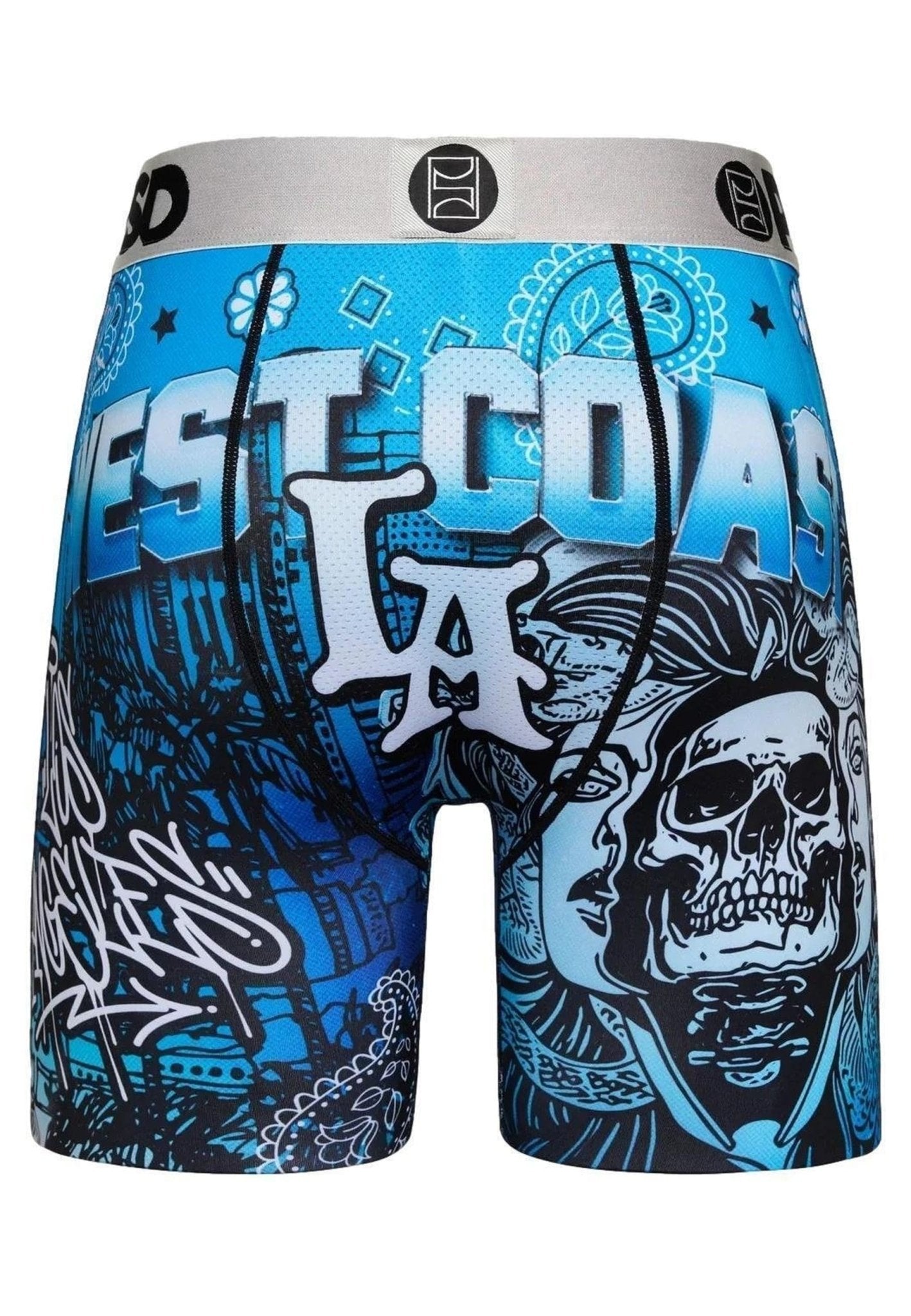 BOXER PSD AZUL WEST COAST LOST ANGEL CORE FIT LENGHT - AREA ZERO