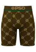 BOXER PSD MARRON CUADROS EMBLEM LUX STANDARD LENGHT BRIEF