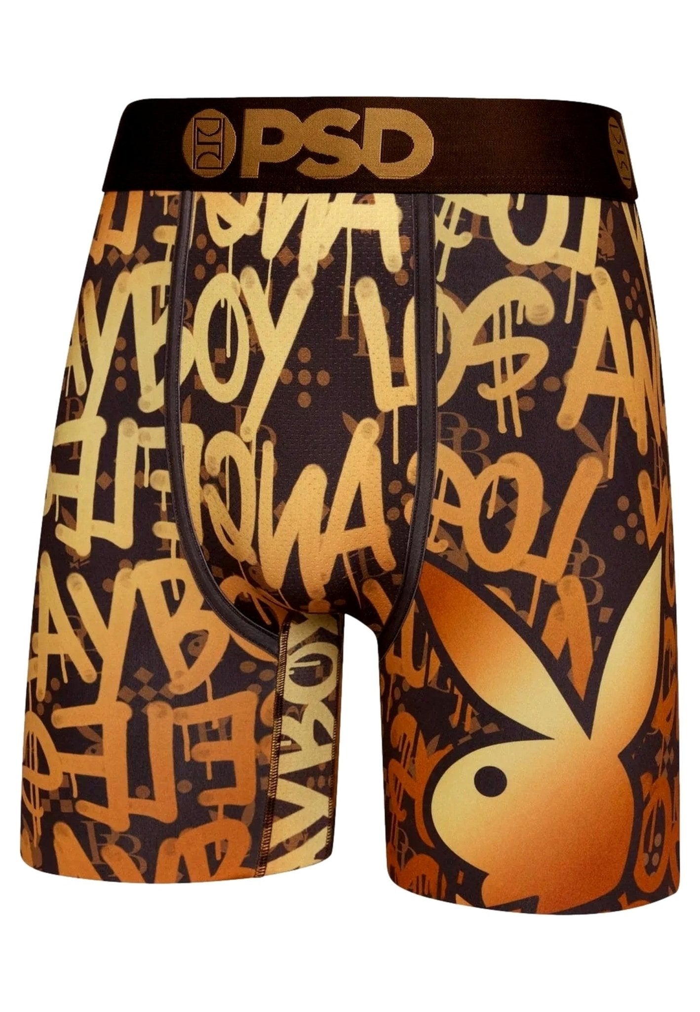 BOXER PSD MARRON PLAYBOY GOLDEN GRAFITTI CORE FIT LENGHT - AREA ZERO