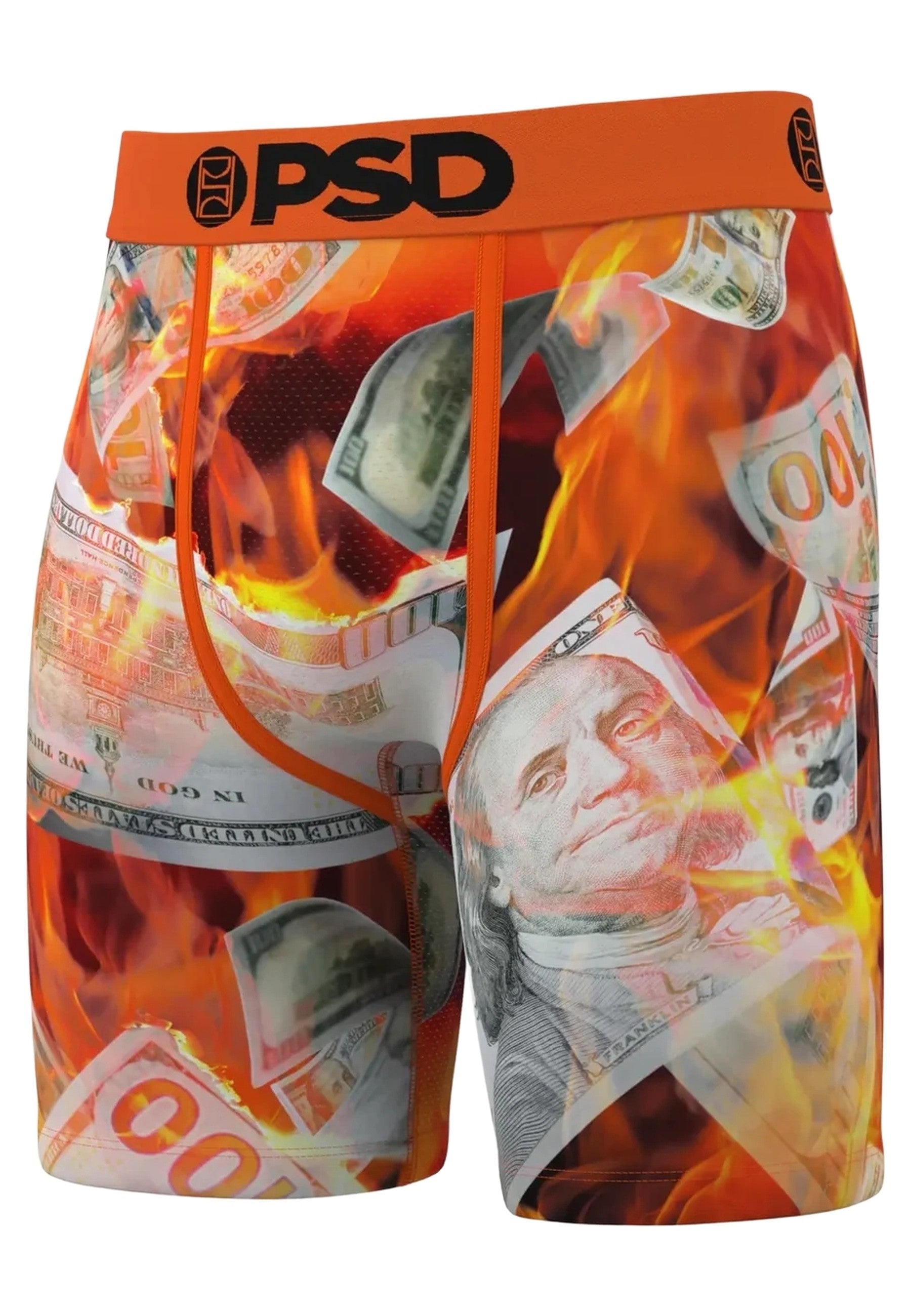 BOXER PSD NARANJA BILLETES BURNING BENJIS STANDAT LENGHT TRUNK