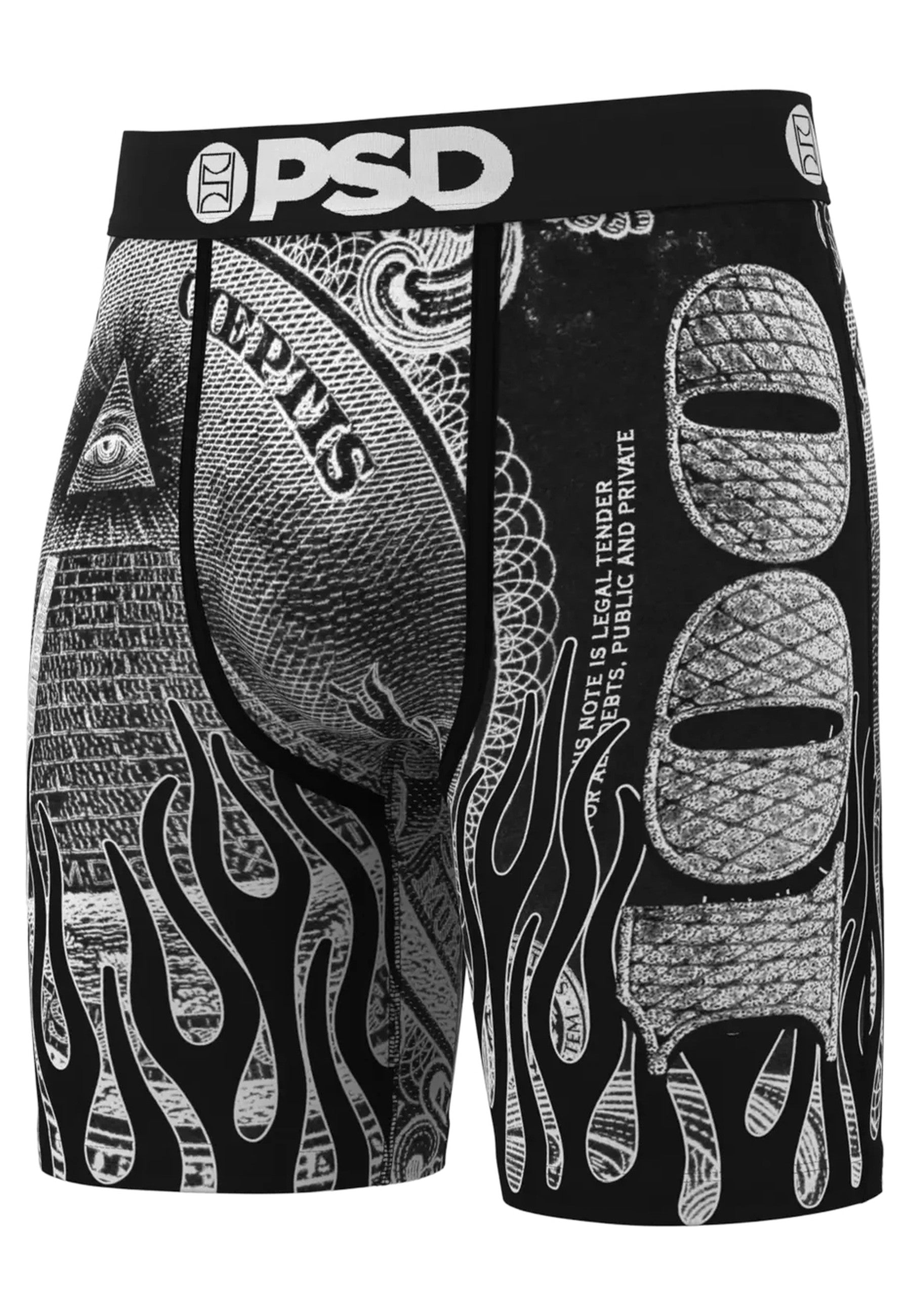 BOXER PSD NEGRO BILLETE SILVER BAND STANDARD LENGHT TRUNK