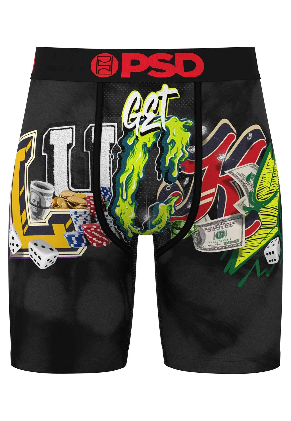 BOXER PSD NEGRO GRAFITTY GET LUCKY CORE FIT LENGHT