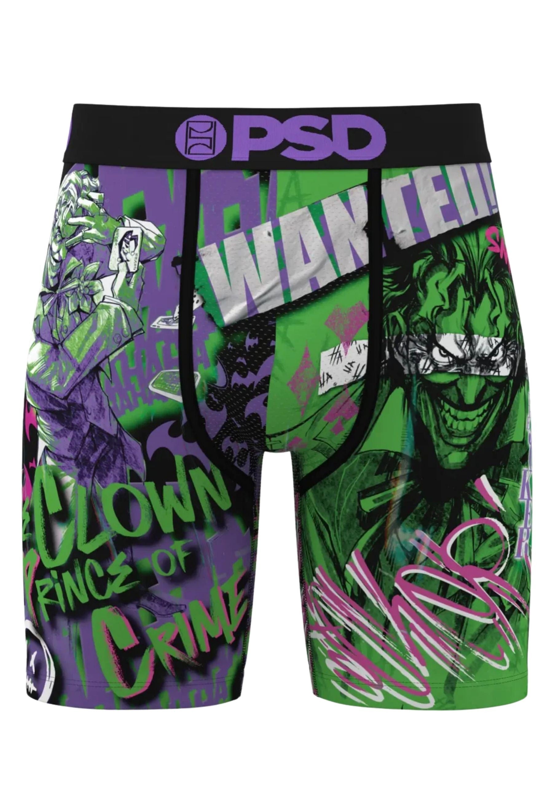 BOXER PSD NEGRO JOKER WANTED STANDARD LENGHT BRIEF