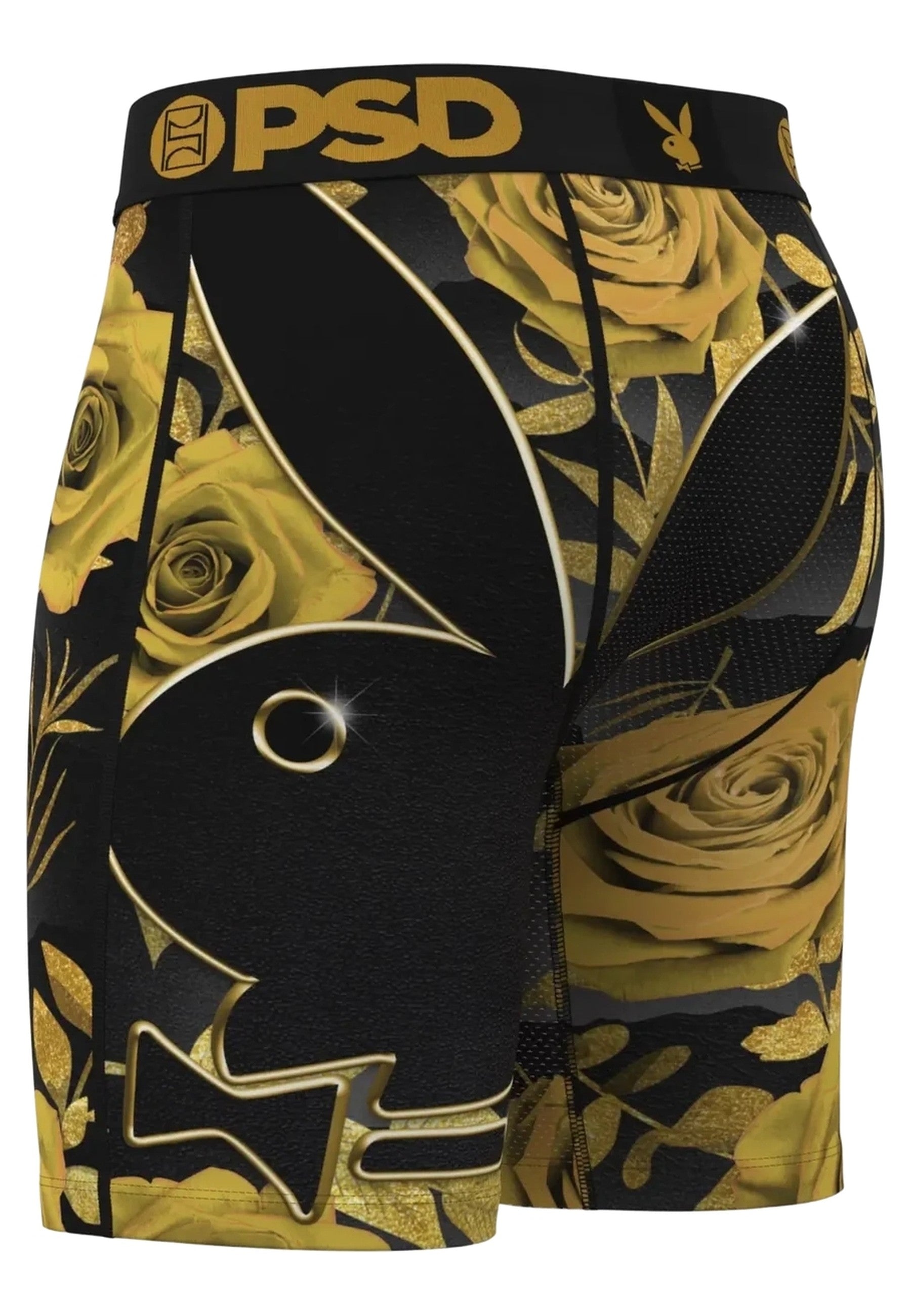BOXER PSD NEGRO PLAYBOY GOLD PETALS STANDARD LENGHT TRUNK