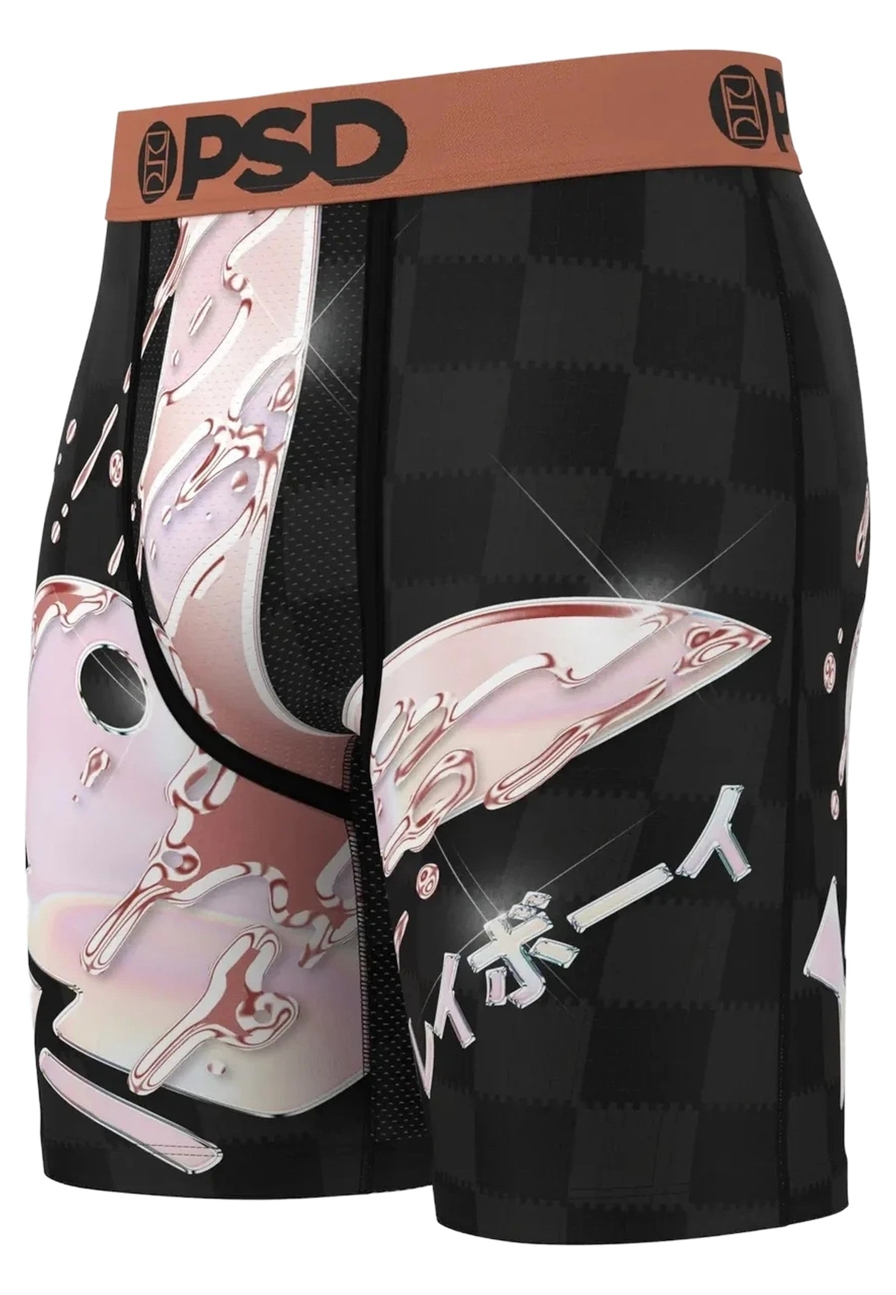 BOXER PSD NEGRO PLAYBOY LOGO PB ROSE DRIPPIN STANDARD LENGHT TRUNK