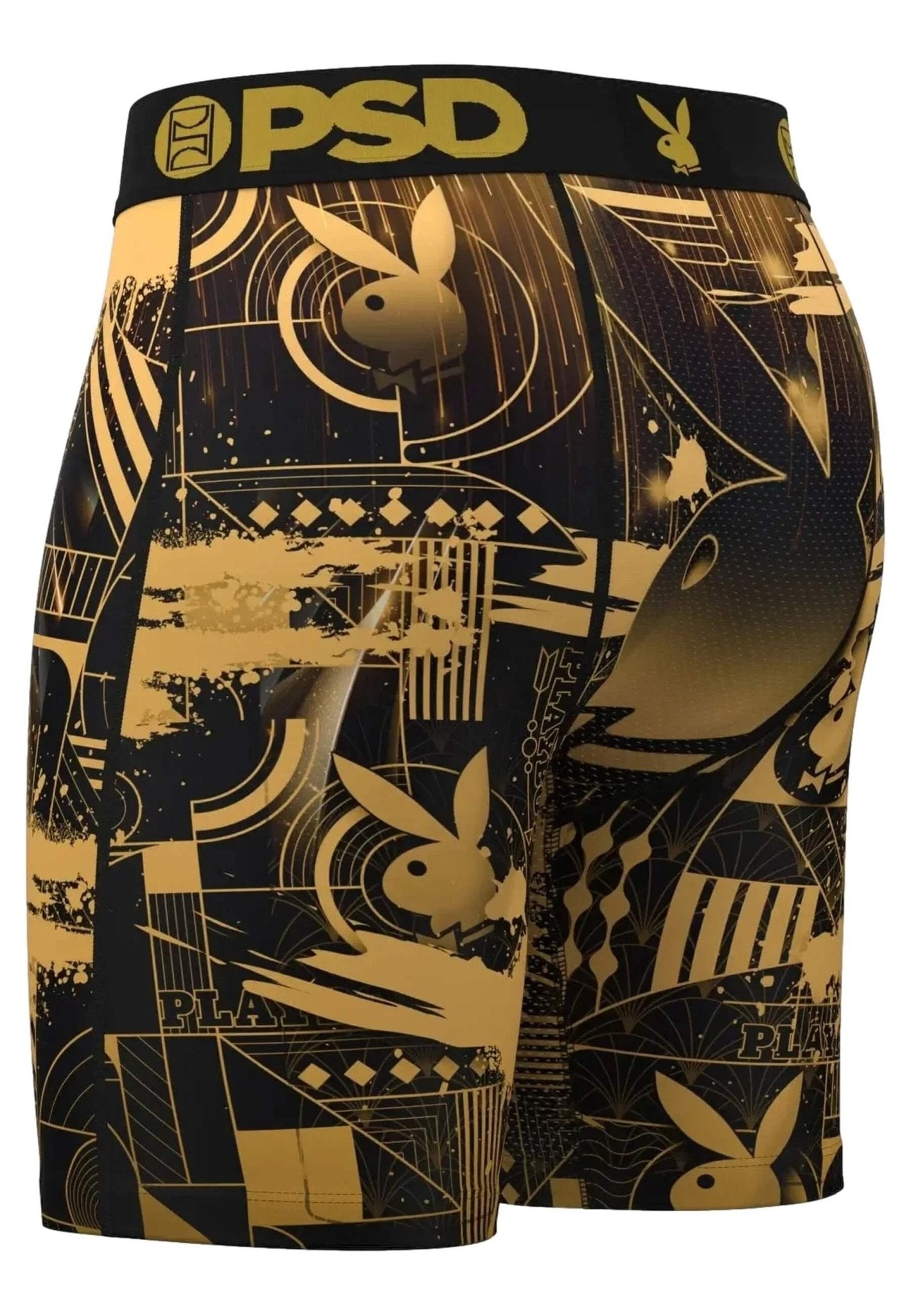 BOXER PSD NEGRO PLAYBOY PB DECO STANDARD LENGHT SHORT - AREA ZERO