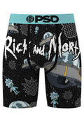 BOXER PSD NEGRO RICK Y MORTY SPACE KEYS STANDARD LENGTH TRUNK
