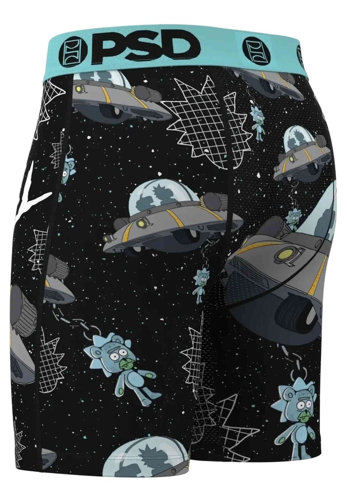 BOXER PSD NEGRO RICK Y MORTY SPACE KEYS STANDARD LENGTH TRUNK