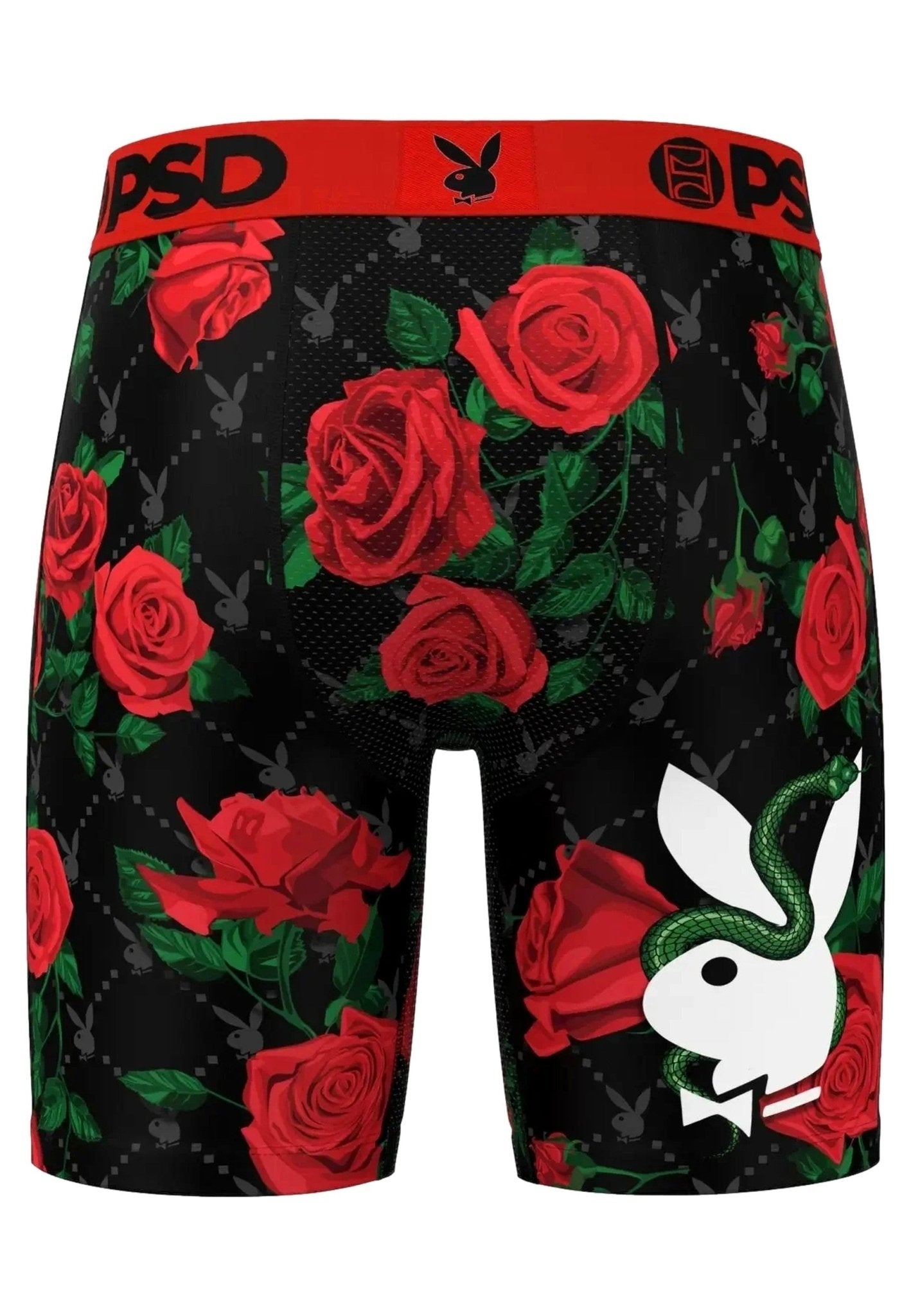BOXER PSD NEGRO ROSAS PLAYBOY SLITHER CORE FIT LENGHT - AREA ZERO