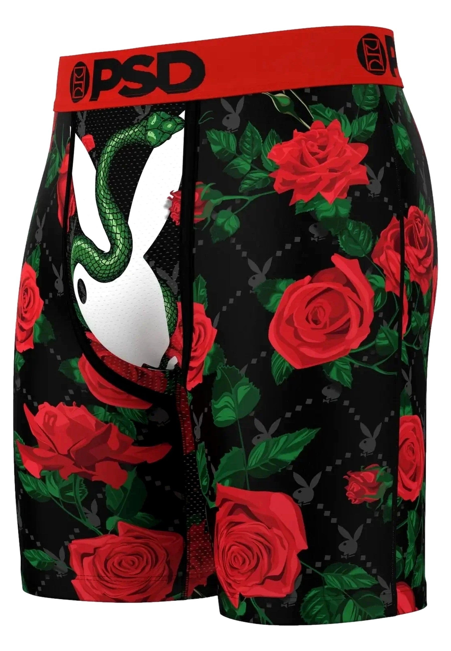 BOXER PSD NEGRO ROSAS PLAYBOY SLITHER CORE FIT LENGHT