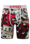 BOXER PSD ROJO BILLETES SECURE THE BAG STANDARD LENGTH TRUNK