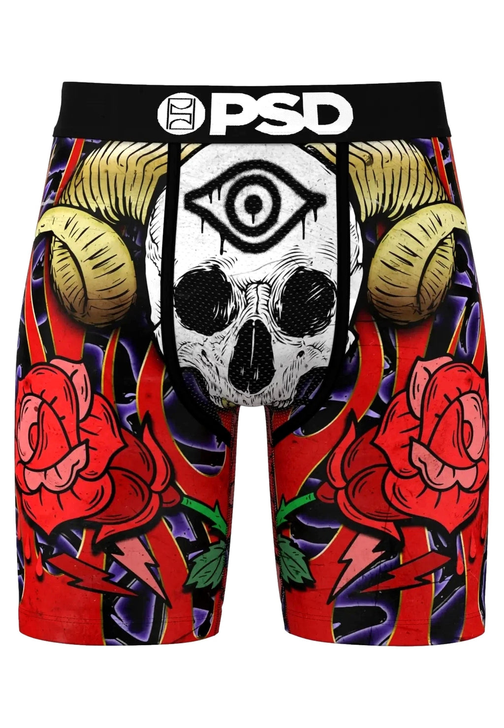 BOXER PSD ROJO CALAVERA BONES CORE FIT LENGHT