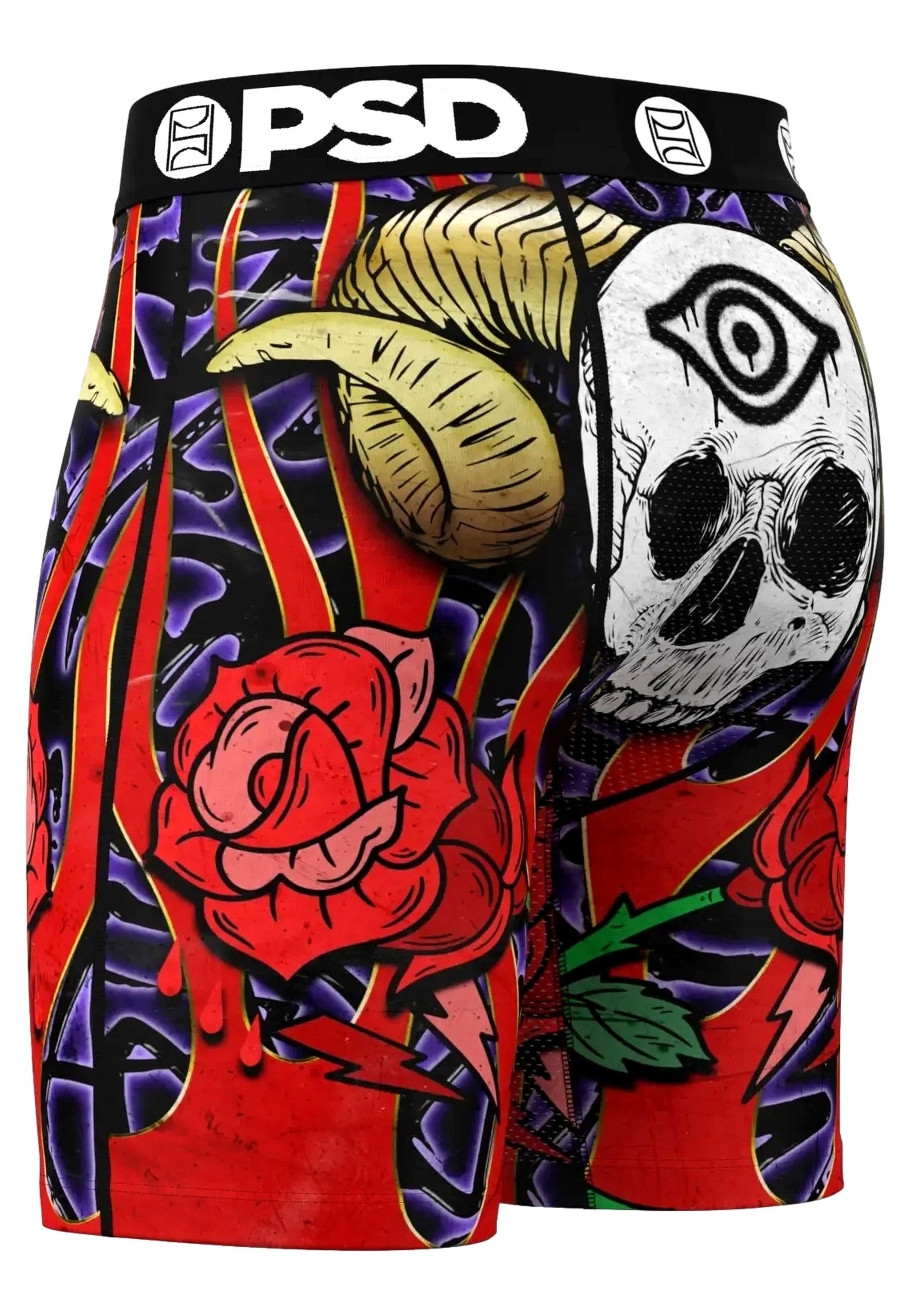 BOXER PSD ROJO CALAVERA BONES CORE FIT LENGHT