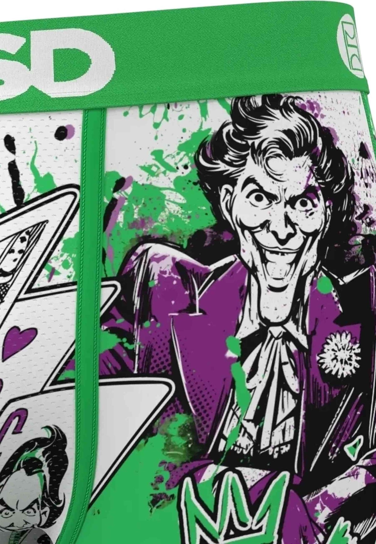 BOXER PSD VERDE JOKER THE CLOWN PRINCE STANDARD LENGTH TRUNK