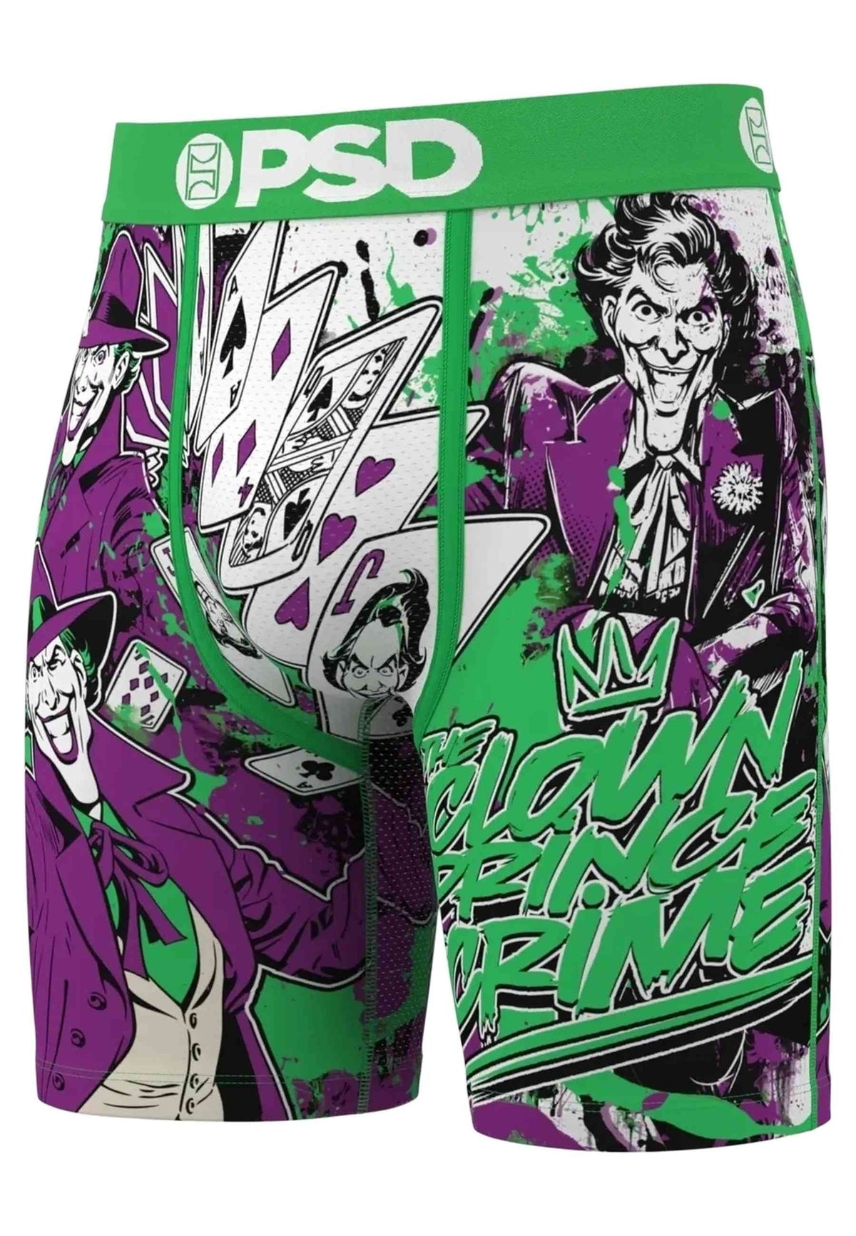 BOXER PSD VERDE JOKER THE CLOWN PRINCE STANDARD LENGTH TRUNK