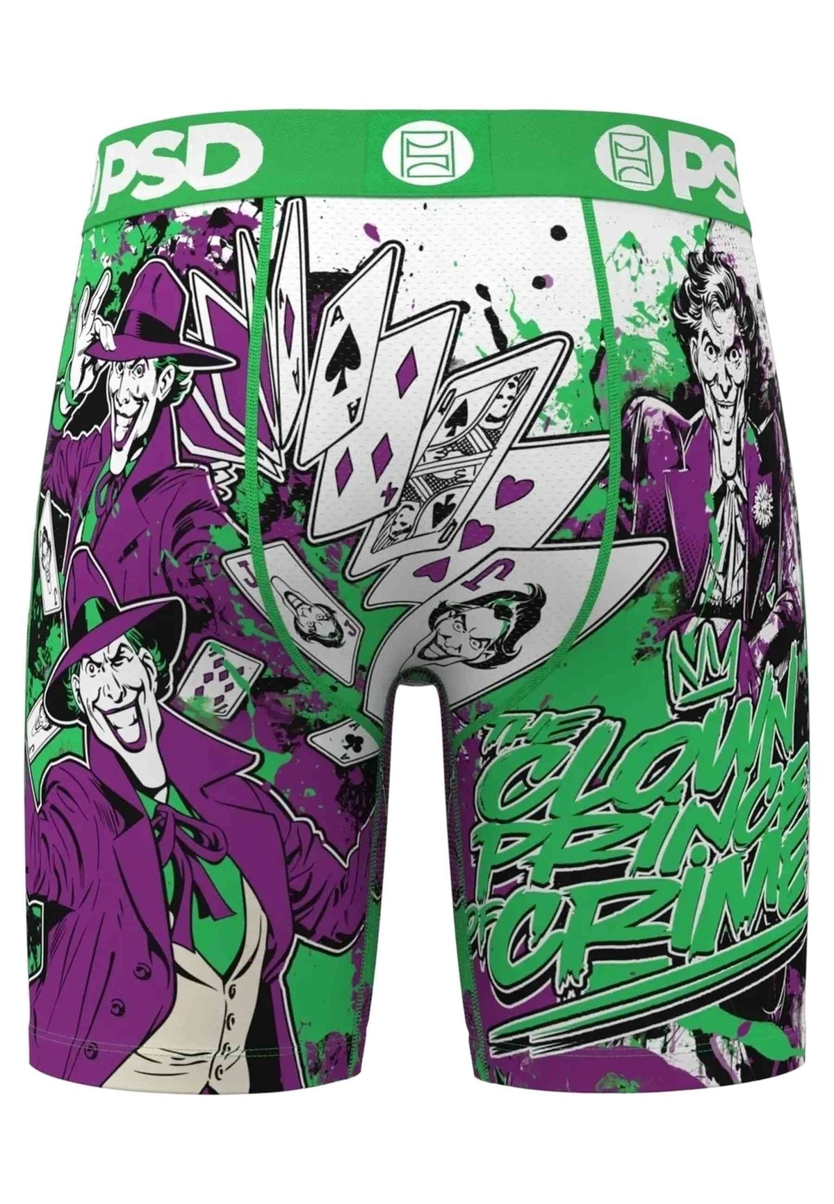 BOXER PSD VERDE JOKER THE CLOWN PRINCE STANDARD LENGTH TRUNK