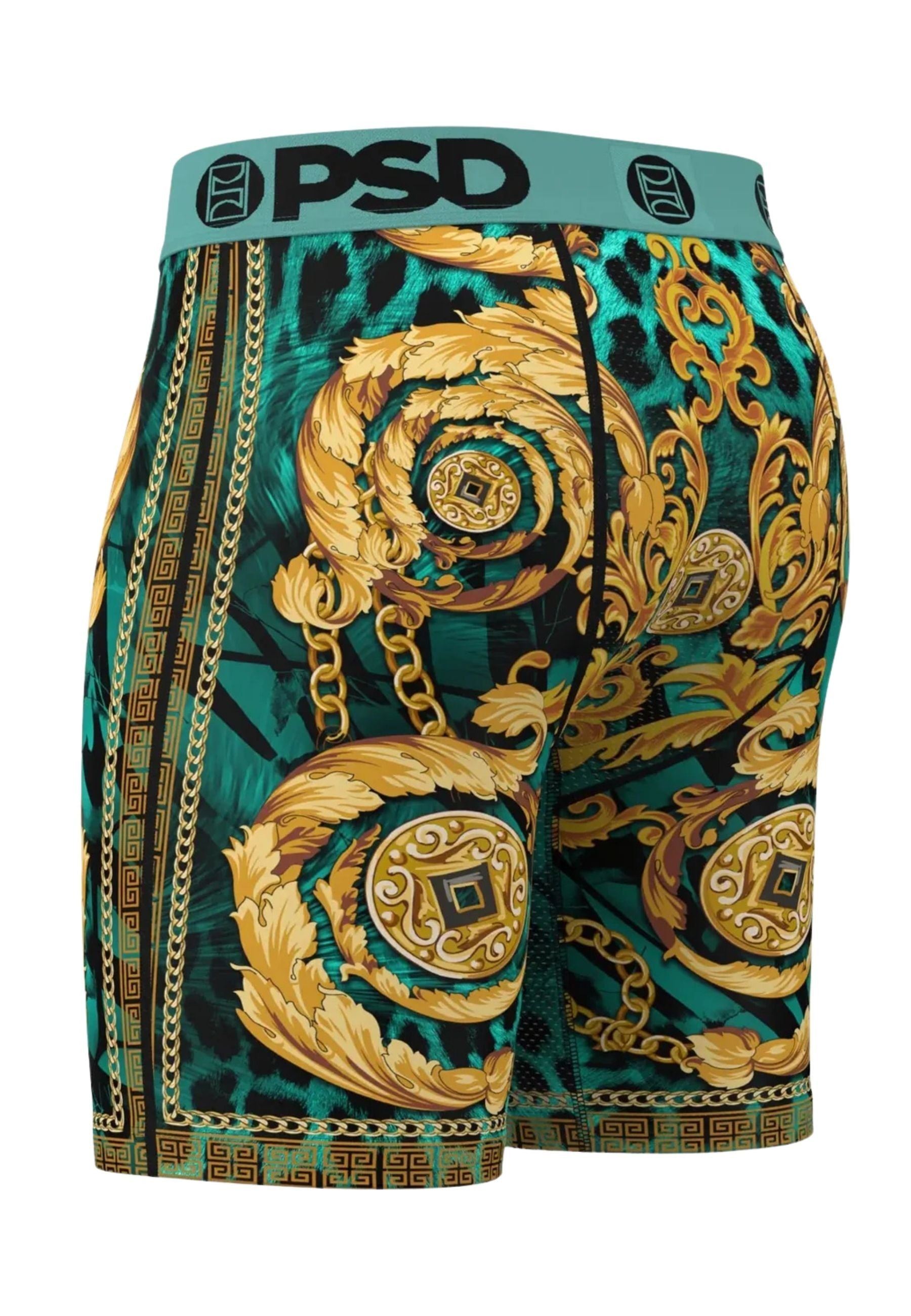 BOXER PSD VERDE REGAL CHEETAH STANDARD LENGHT BRIEF