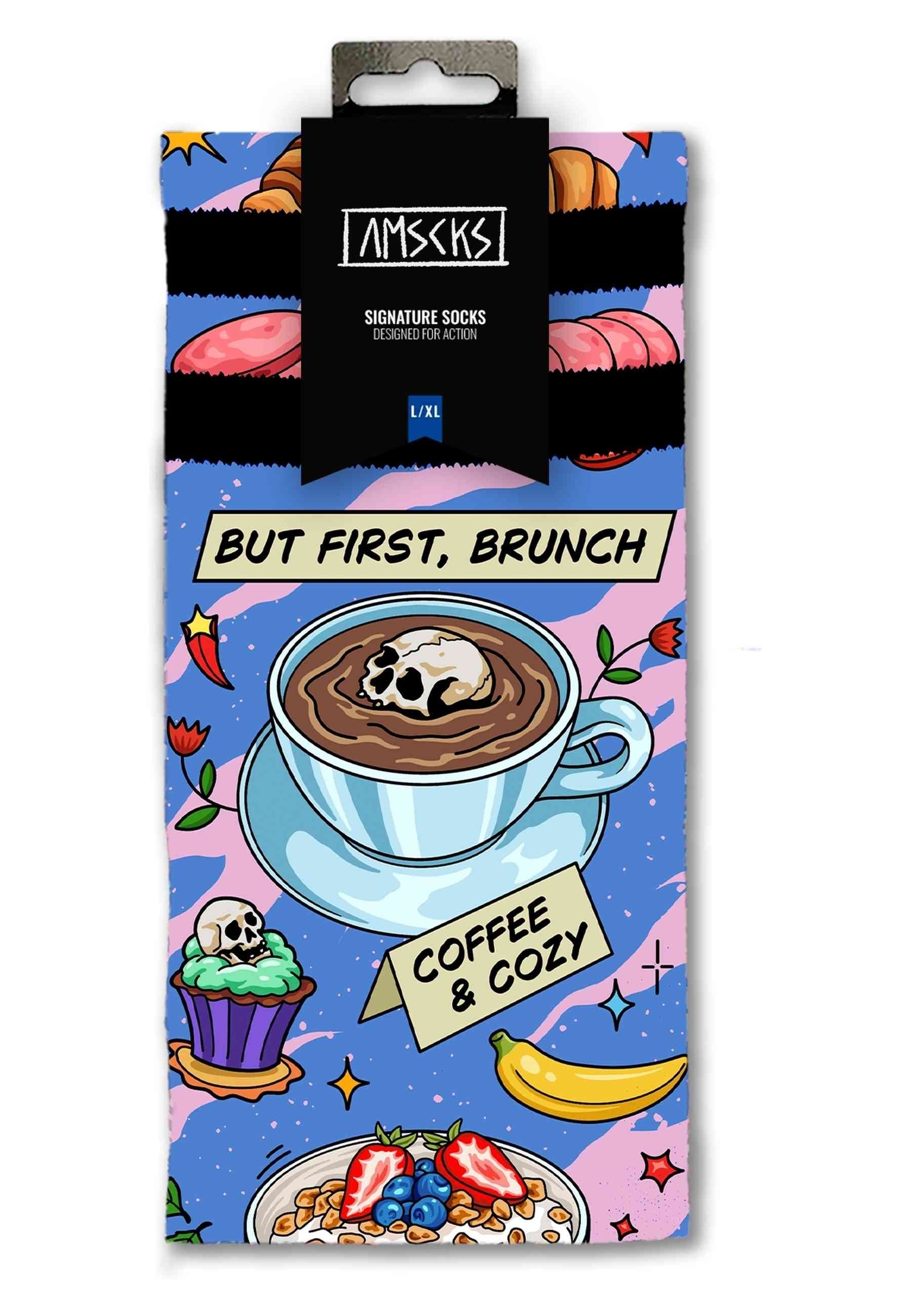 CALCETINES AMERICAN SOCKS AZULES BRUNCH SIGNATURE MID HIGH