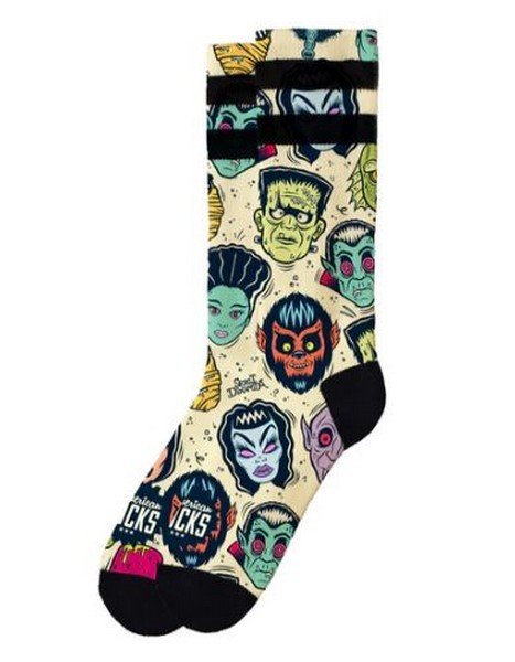 CALCETINES AMERICAN SOCKS BEIGE VILLAINS MID HIGH - AREA ZERO