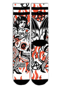 CALCETINES AMERICAN SOCKS BLANCOS DEVILS MUSE MID HIGH SIGNATURE SOCKS