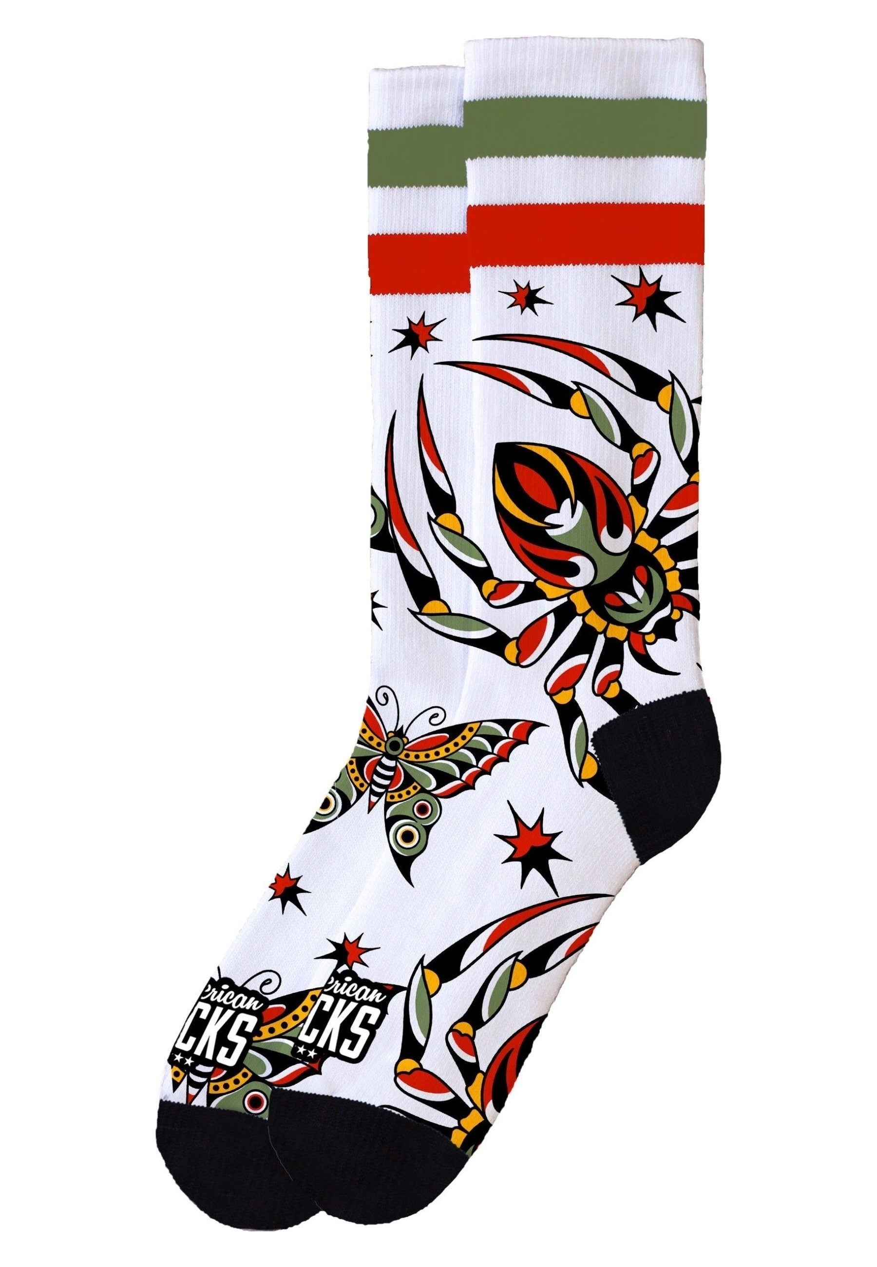 CALCETINES AMERICAN SOCKS BLANCOS VENOM MID HIGH SIGNATURE SOCKS