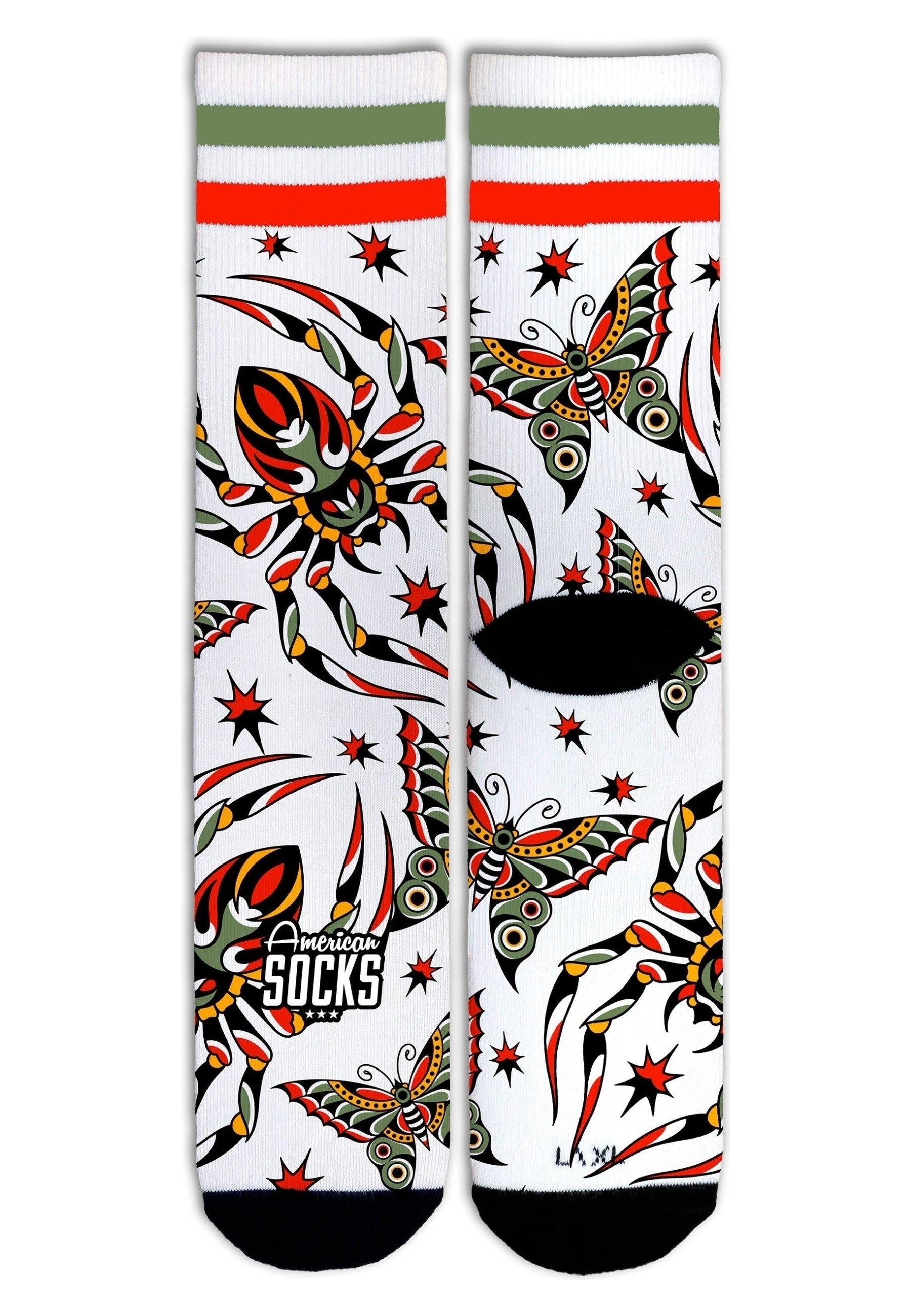 CALCETINES AMERICAN SOCKS BLANCOS VENOM MID HIGH SIGNATURE SOCKS
