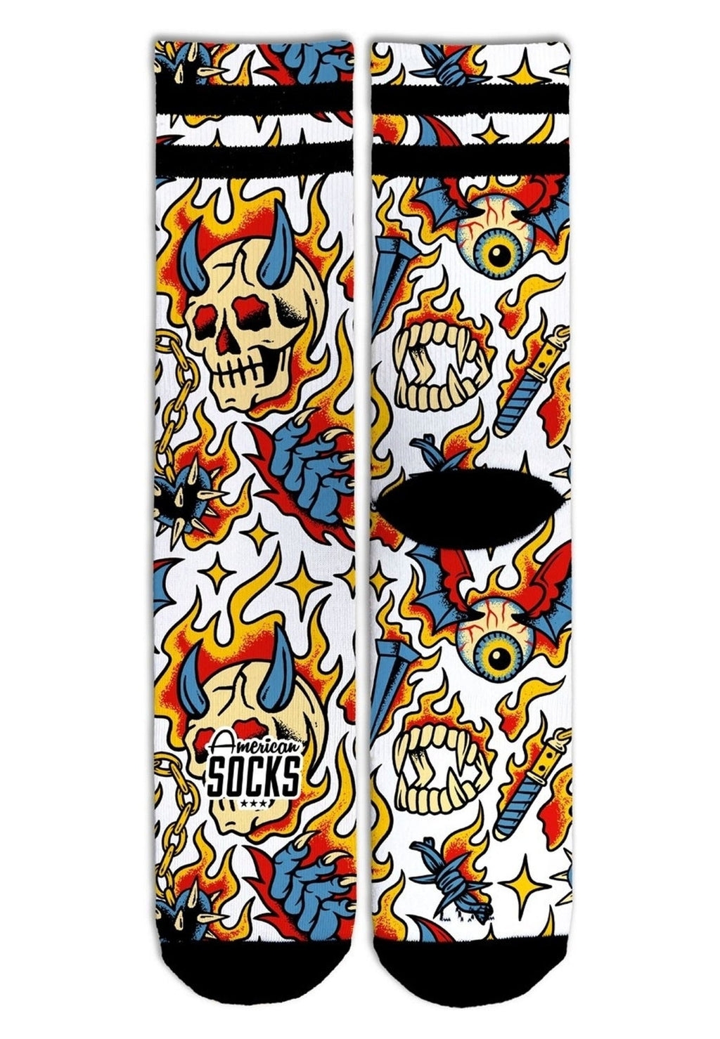 CALCETINES AMERICAN SOCKS BLANCOS WICKED MID HIGH - AREA ZERO