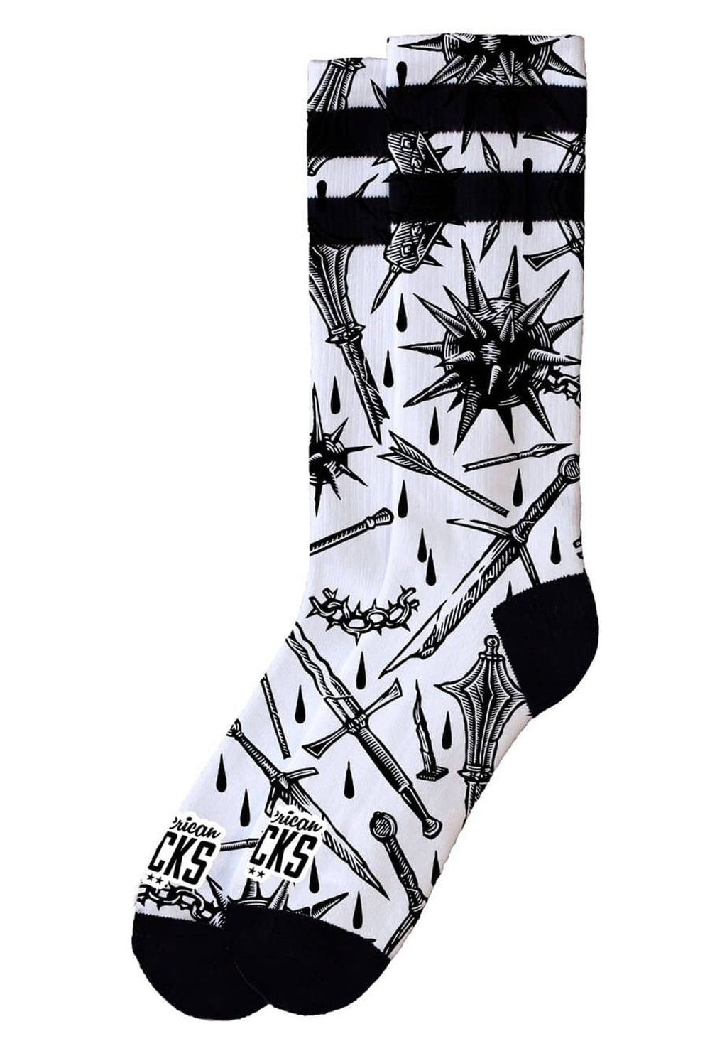 CALCETINES AMERICAN SOCKS BLANCOS WORTH IT MID HIGH - AREA ZERO