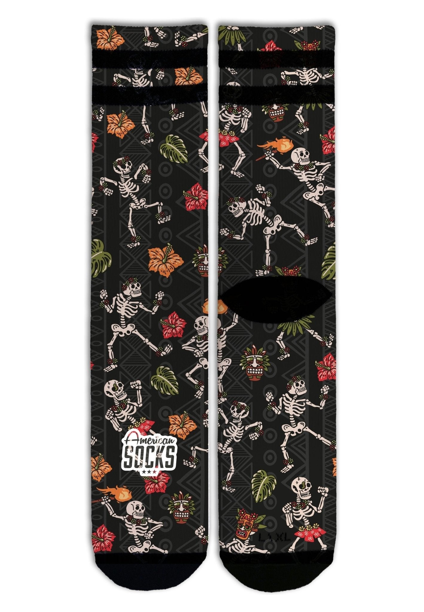 CALCETINES AMERICAN SOCKS DANCING SKELETONS MID HIGH - AREA ZERO