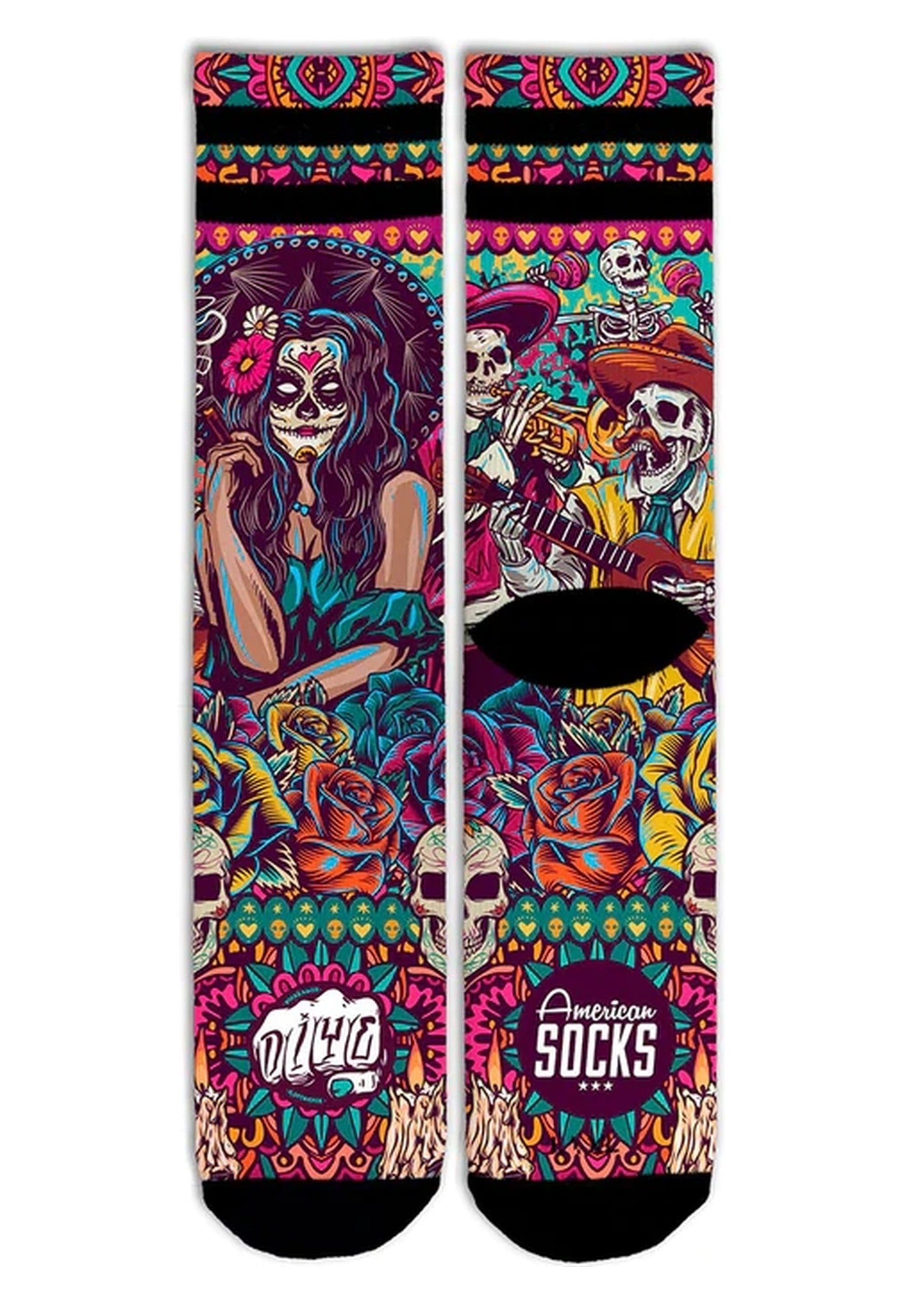 CALCETINES AMERICAN SOCKS DIA DE LOS MUERTOS MID HIGH