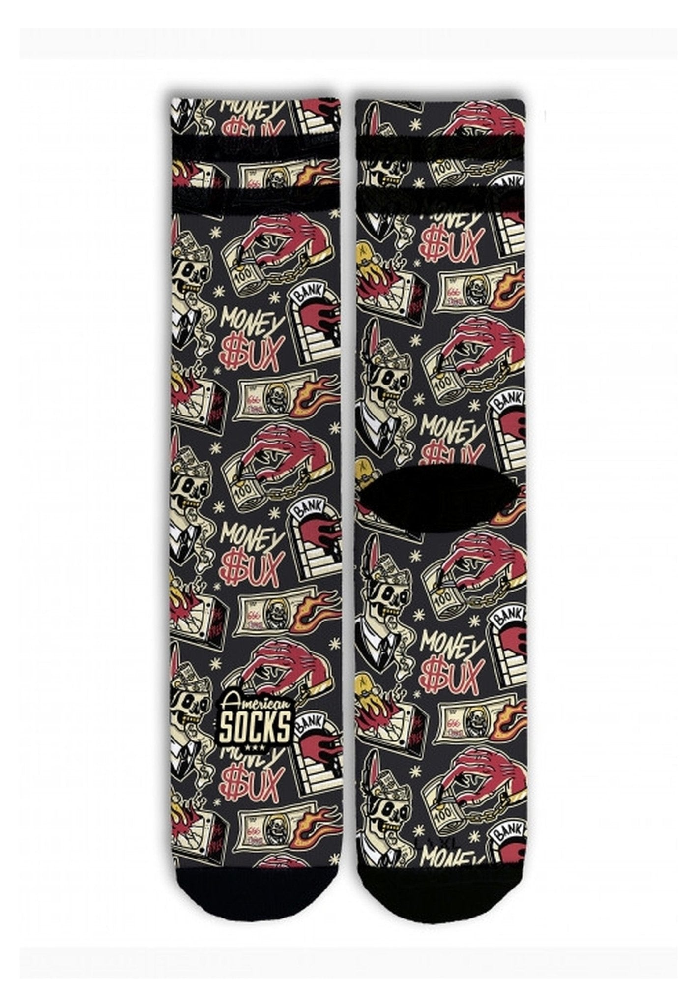 CALCETINES AMERICAN SOCKS MONEY SUCKS MID HIGH - AREA ZERO