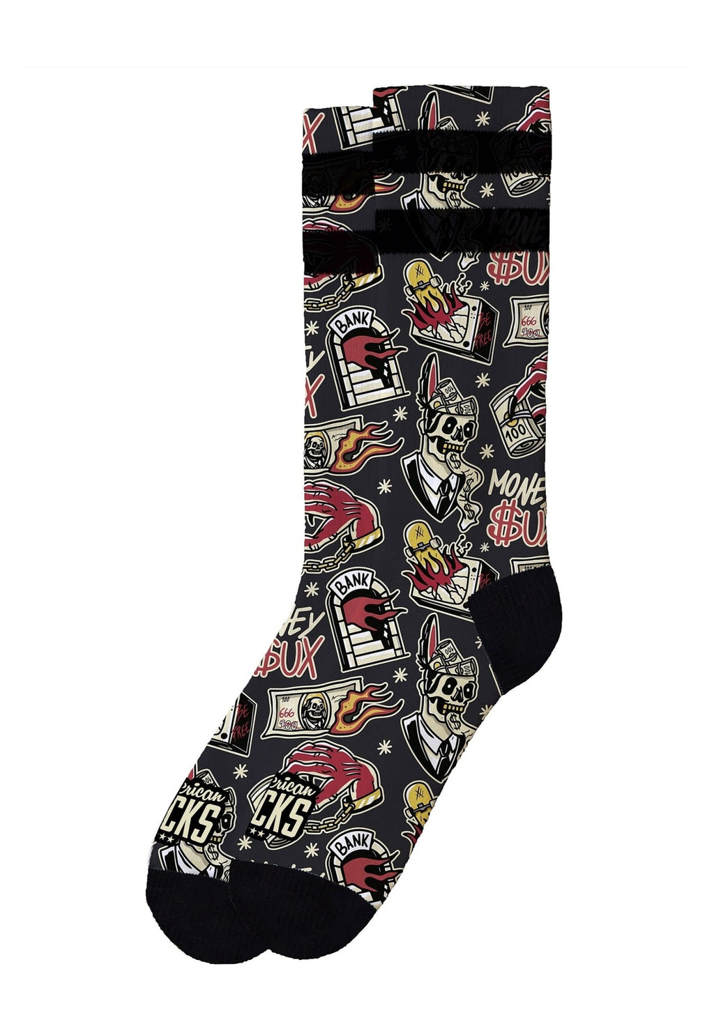 CALCETINES AMERICAN SOCKS MONEY SUCKS MID HIGH - AREA ZERO