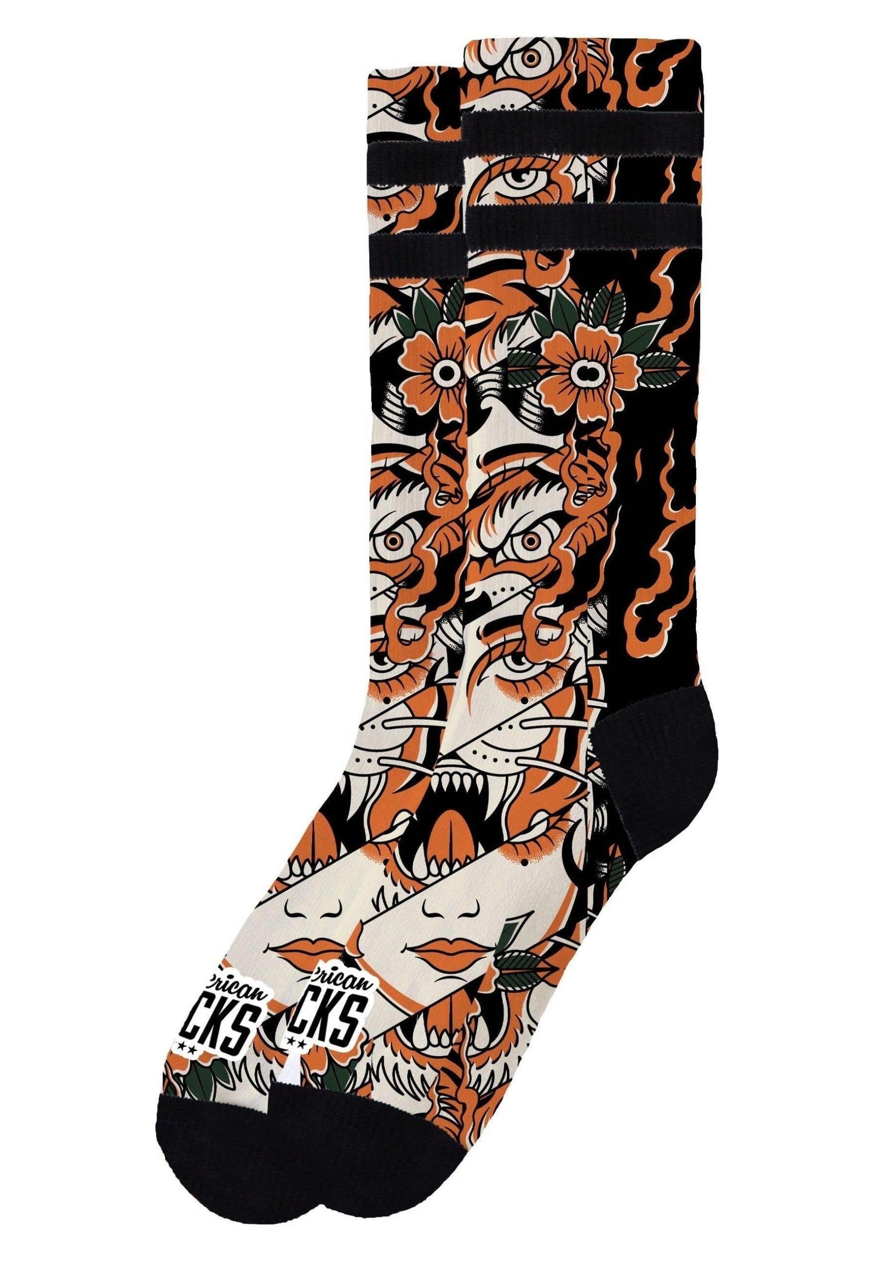 CALCETINES AMERICAN SOCKS NEGORS INSTINCT MID HIGH SIGNATURE SOCKS