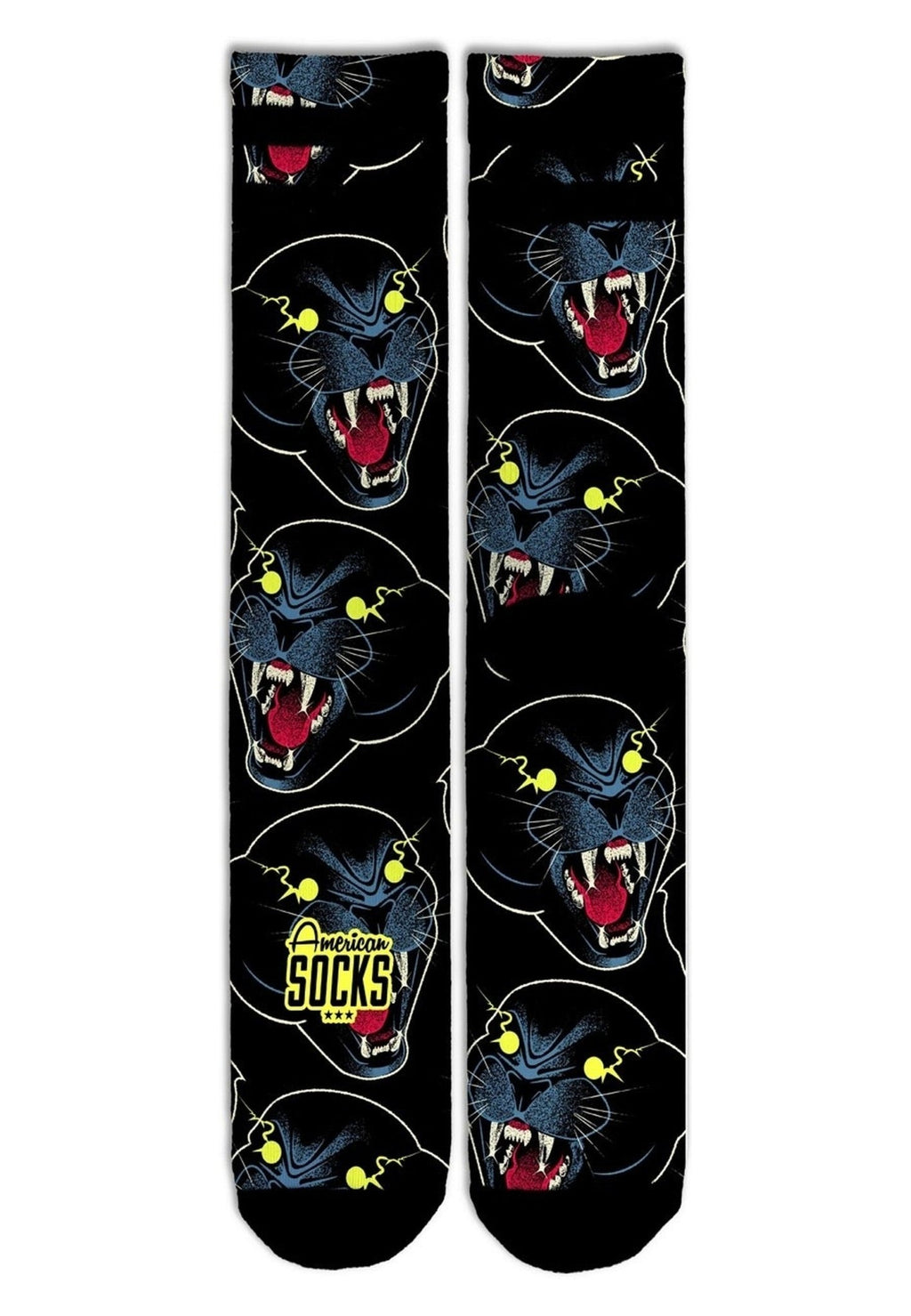 CALCETINES AMERICAN SOCKS NEGROS SHADOW MID HIGH - AREA ZERO