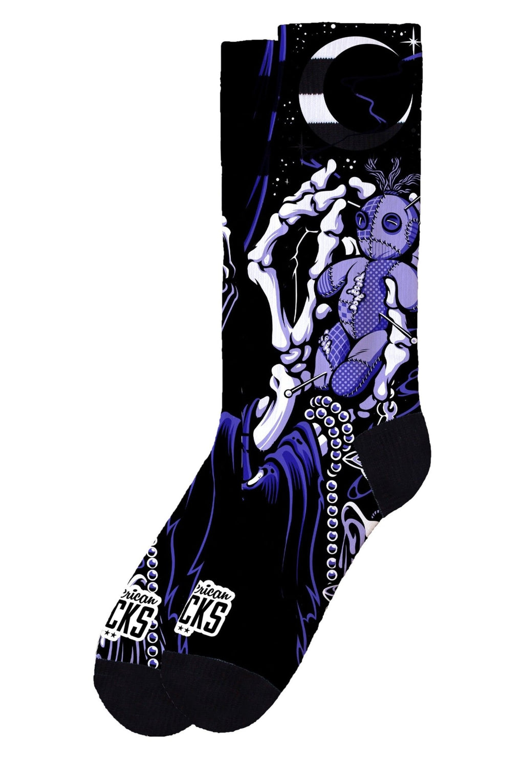 CALCETINES AMERICAN SOCKS NEGROS VOODOO MID HIGH SIGNATURE SOCKS - AREA ZERO