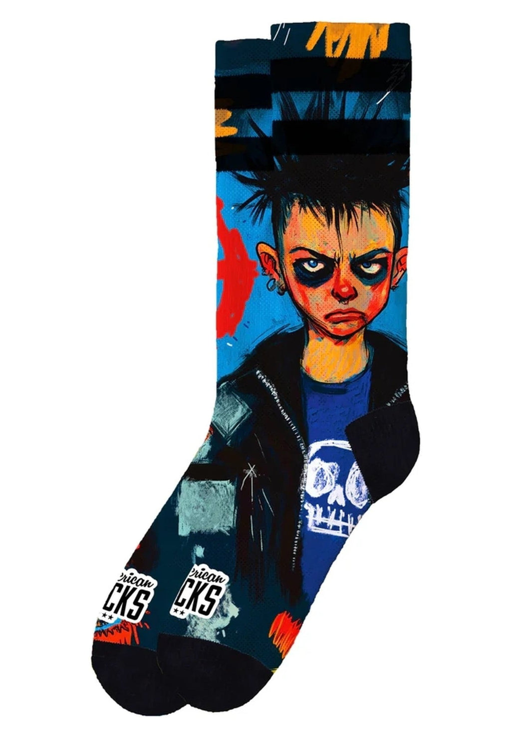 CALCETINES AMERICAN SOCKS NEGROS YOUTH RENEGADE MID HIGH SIGNATURE SOCKS - AREA ZERO