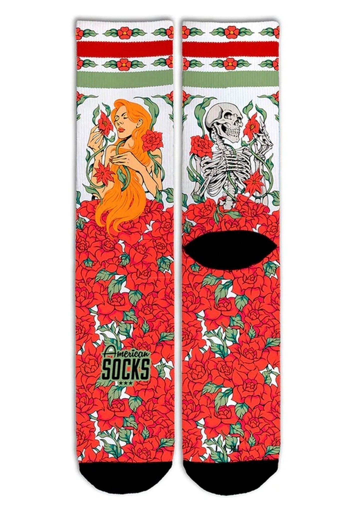 CALCETINES AMERICAN SOCKS ROJOS DUALITY MID HIGH - AREA ZERO