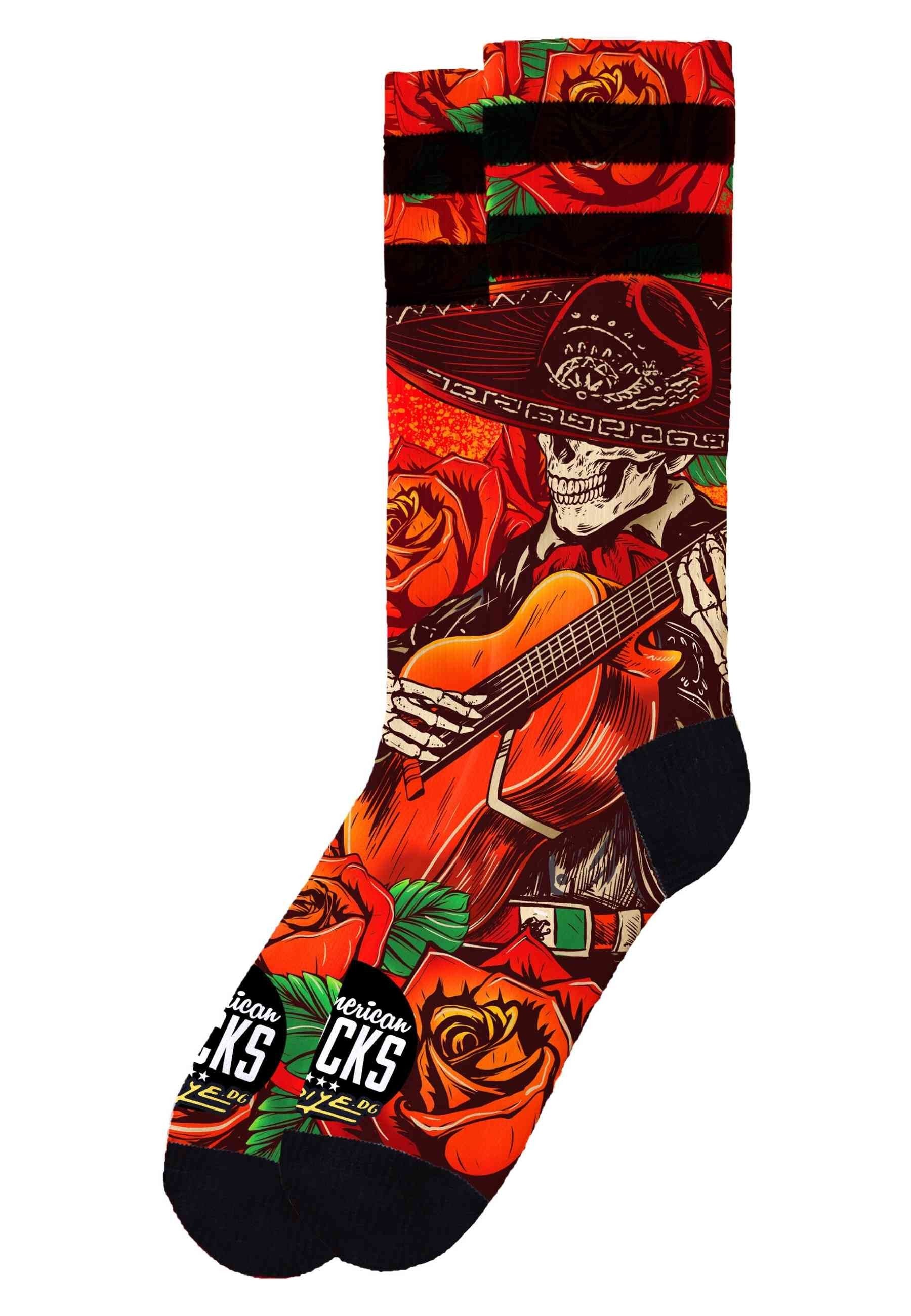 CALCETINES AMERICAN SOCKS ROJOS EL MARIACHI SIGNATURE MID HIGH