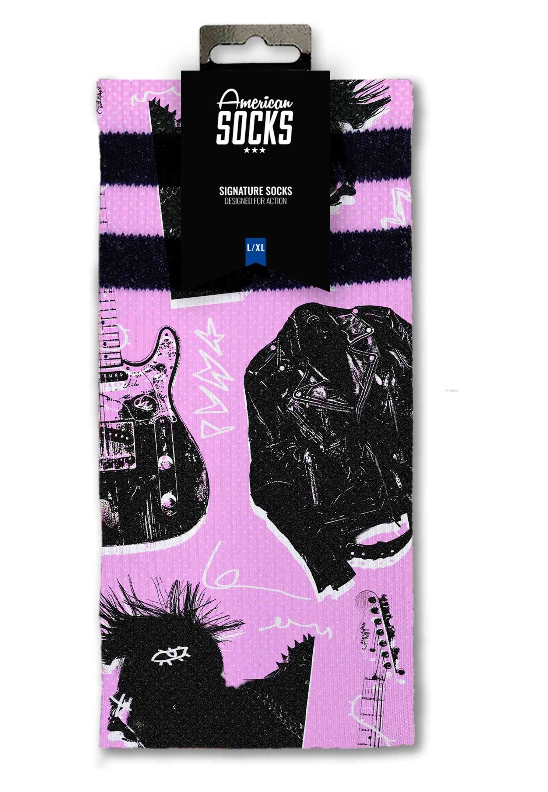 CALCETINES AMERICAN SOCKS ROSAS STREET RIOT SIGNATURE MID HIGH
