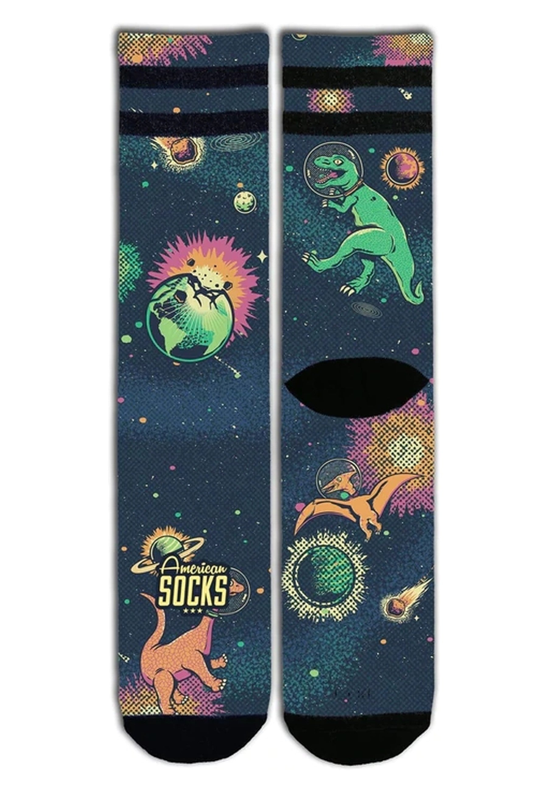 CALCETINES AMERICAN SOCKS SPACE DINO MID HIGH